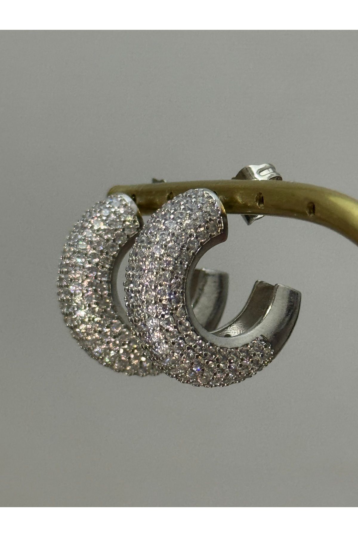 XUPING JEWELRY 316L zirkon taşlı küpe paslanmaz kararmaz