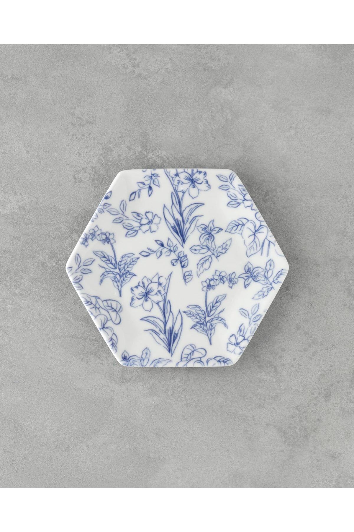 Mu Art Ahşap Mrt Home Zeta Bone Porselen Pasta Tabağı 17 cm Mavi Art 871301