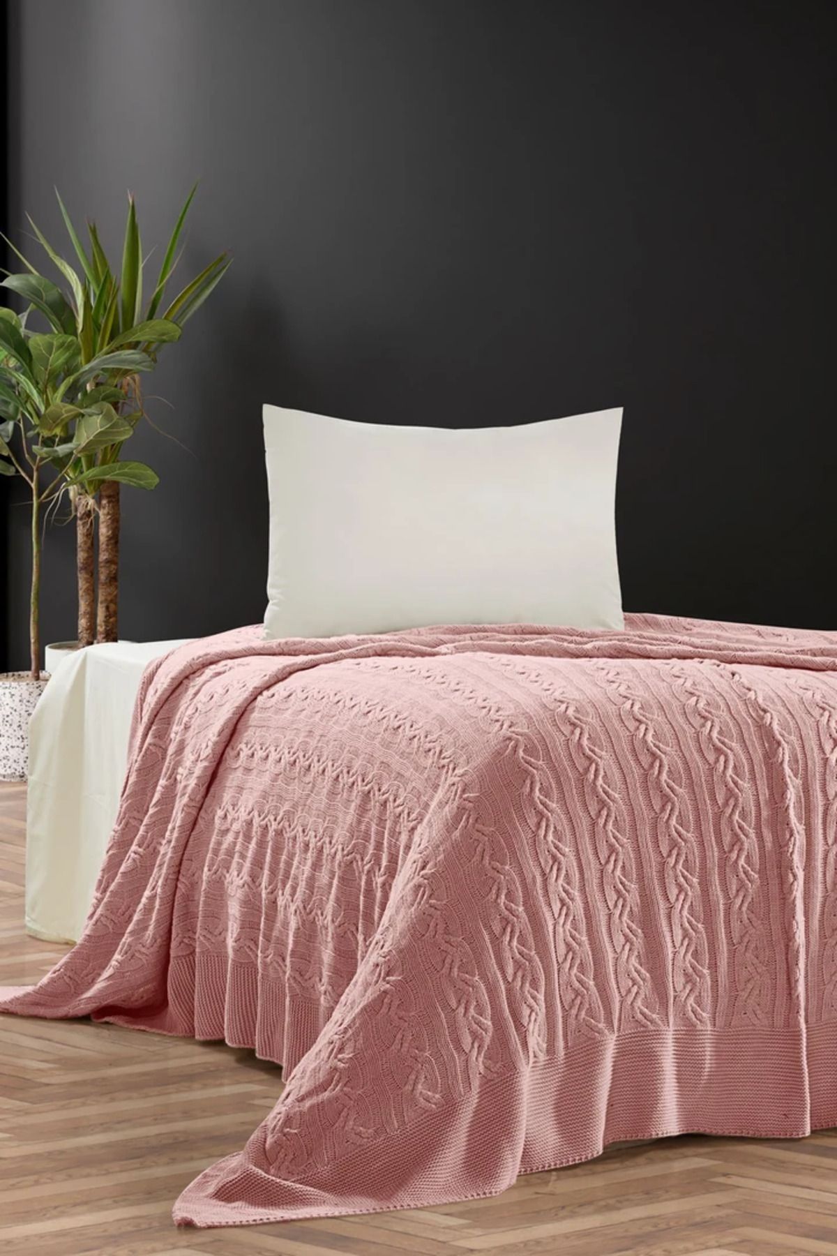 DOUX HOME Hera Triko Yatak Örtüsü Tek Kişilik 180 X 230 Cm