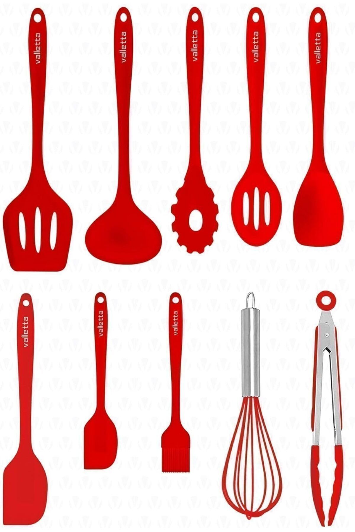 STOREMAX ELZ Vlt1120 Salvatore 10 Parça Spatula Set Kırmızı Vlt1120 FRNTR 1127478