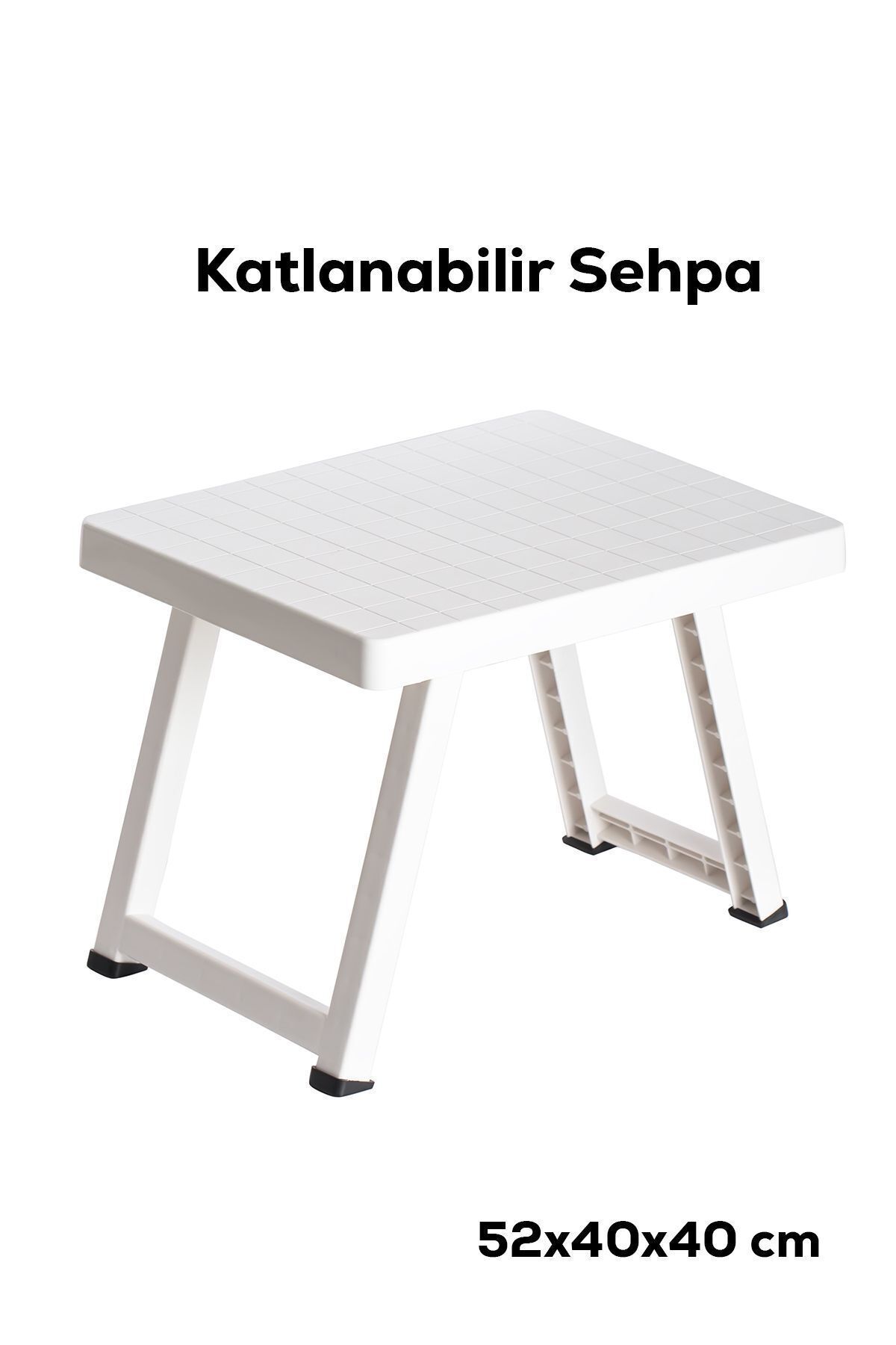 DORRY HOME 0010 Portatif Katlanabilir Kamp Piknik Balkon Masası - Küçük Plastik Katlanır Sehpa