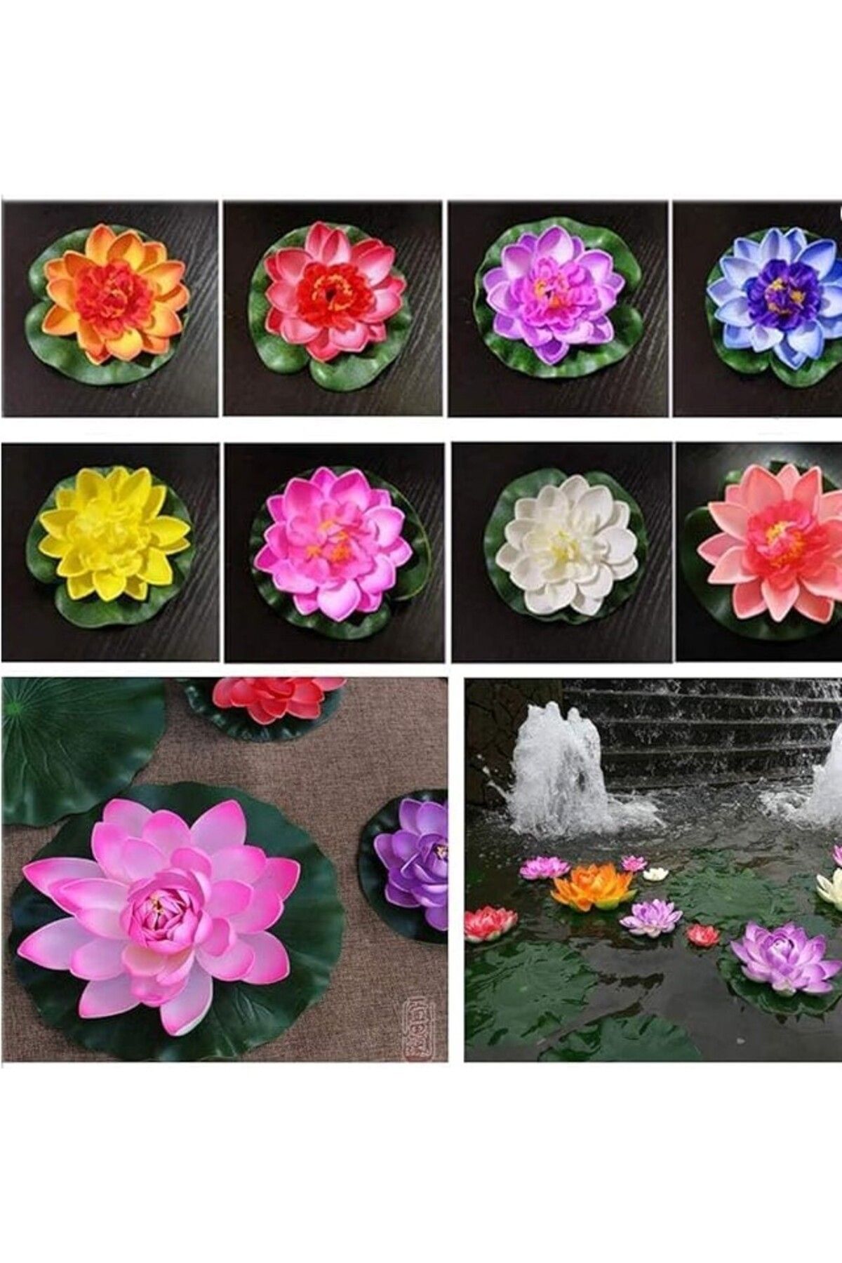 Orkun MANDIRACILAR Dekoratif Yapay Lotus Çiçeği