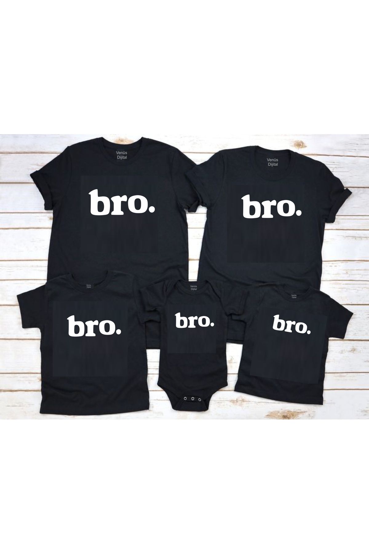 venüsdijital BRO BASKI Tshirt Zıbın Kombin Yapılabilir ( Gözüken 1 adet fiyatıdır.)