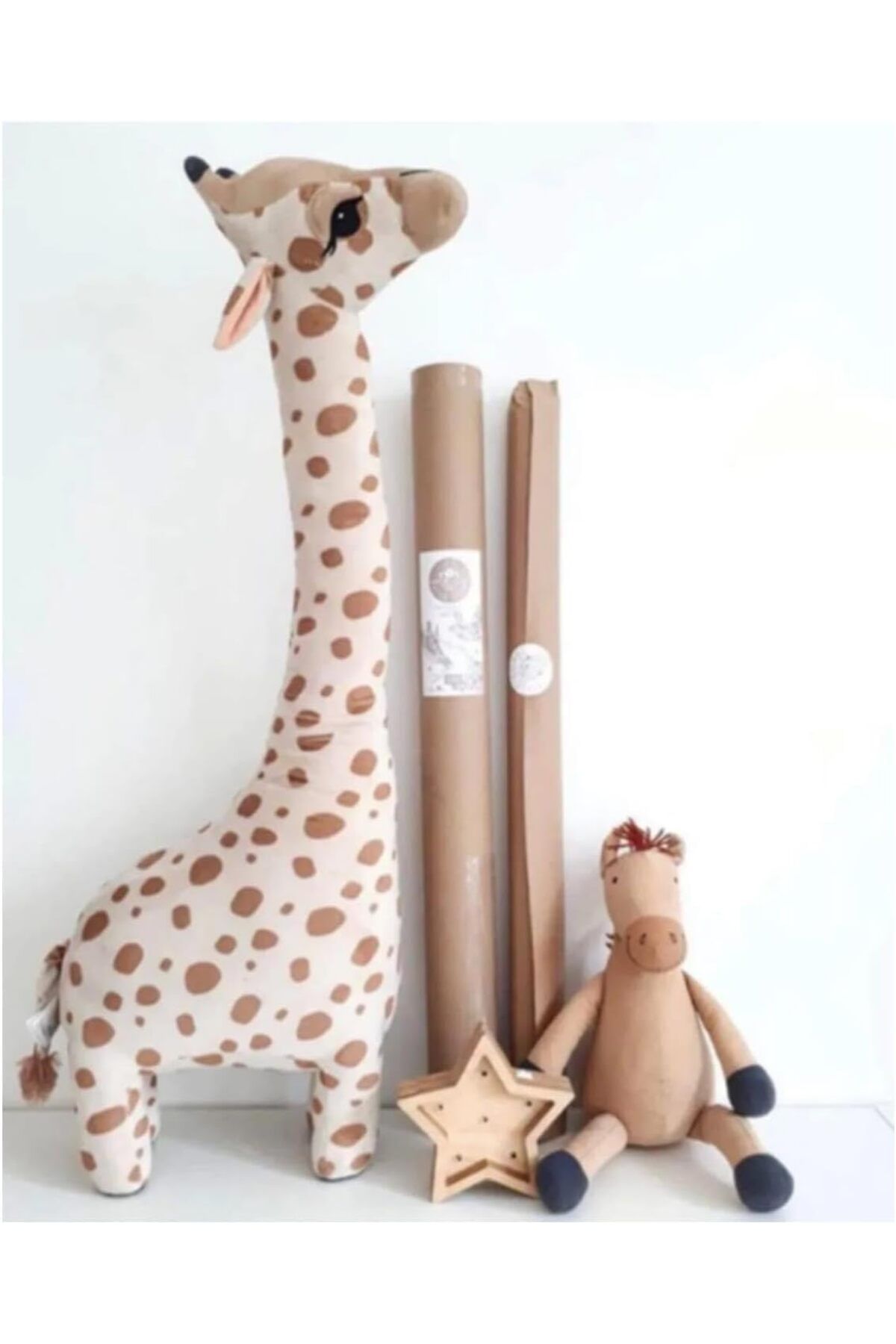yenibagshop Oyuncak Peluş Zürafa, Uyku ve Oyun Arkadaşı-100 cm