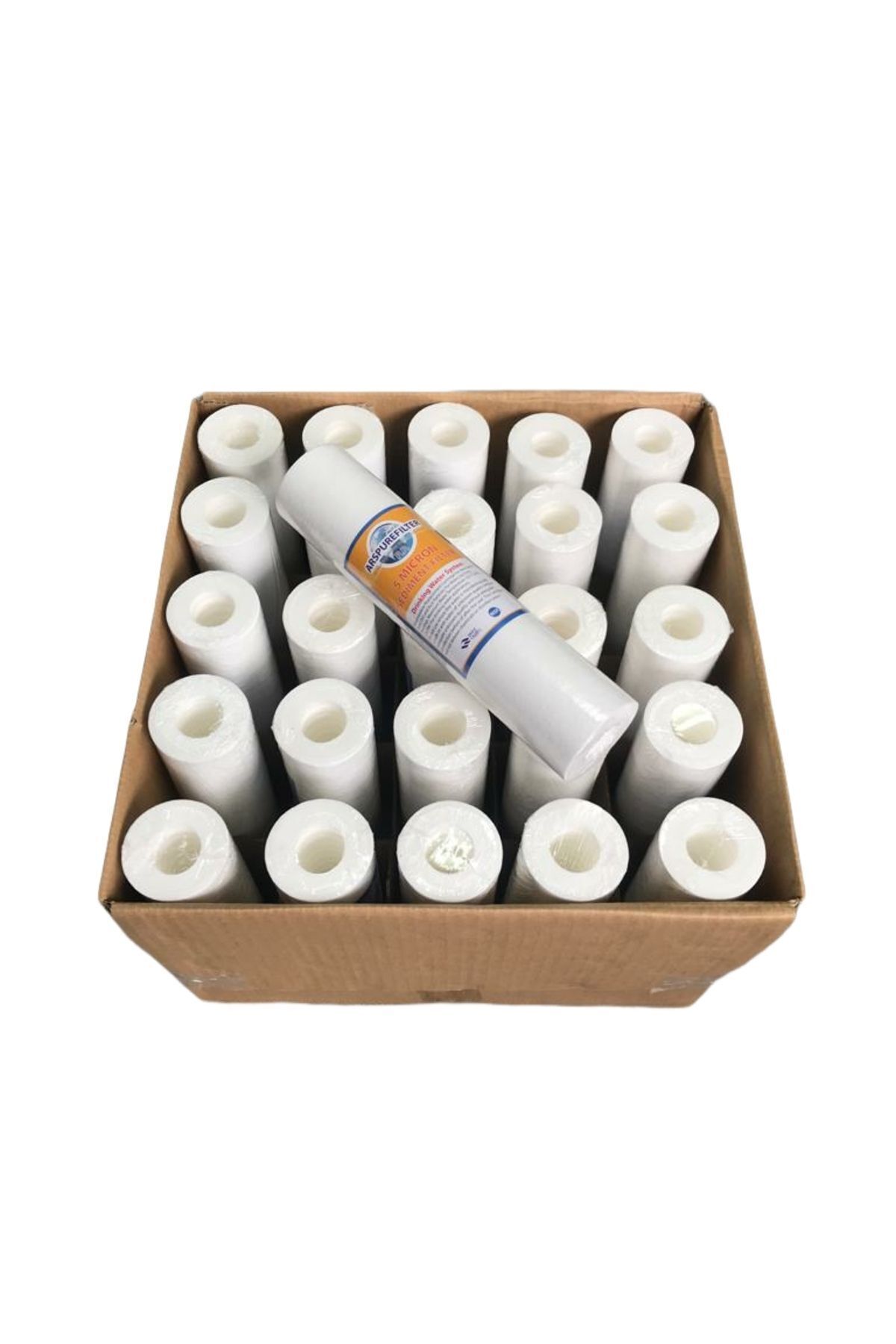 REVERSOSMOZARISU Su Arıtma Sediment Filtre 5 Mikron 10 inch - 25 Adet