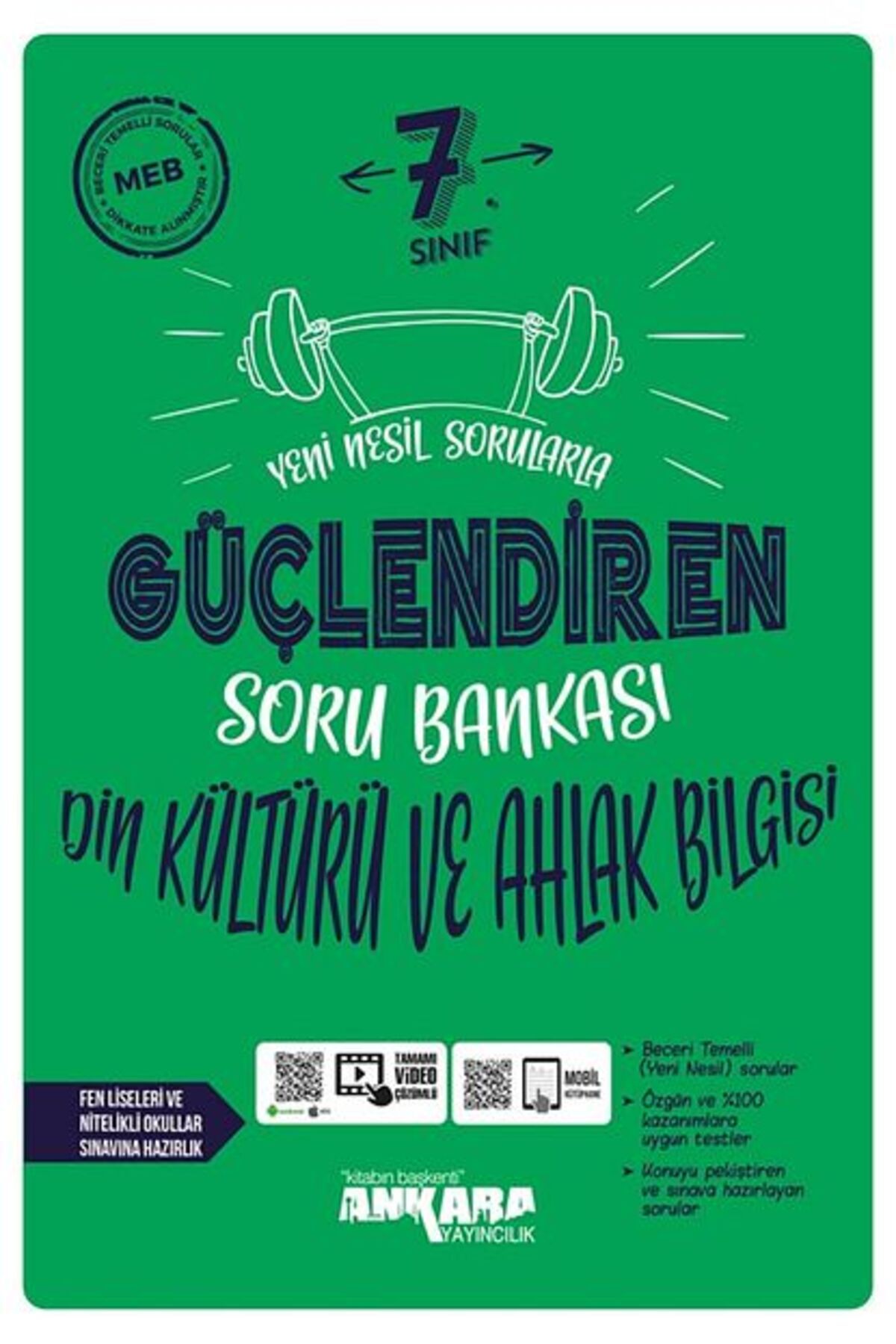 Ankara Yayıncılık Yeni Müf. 7.Sınıf Güçlendiren Soru Bank Tüm Dersler Modül Set + Güçlendiren 32 Haftalık Kazanım Dene
