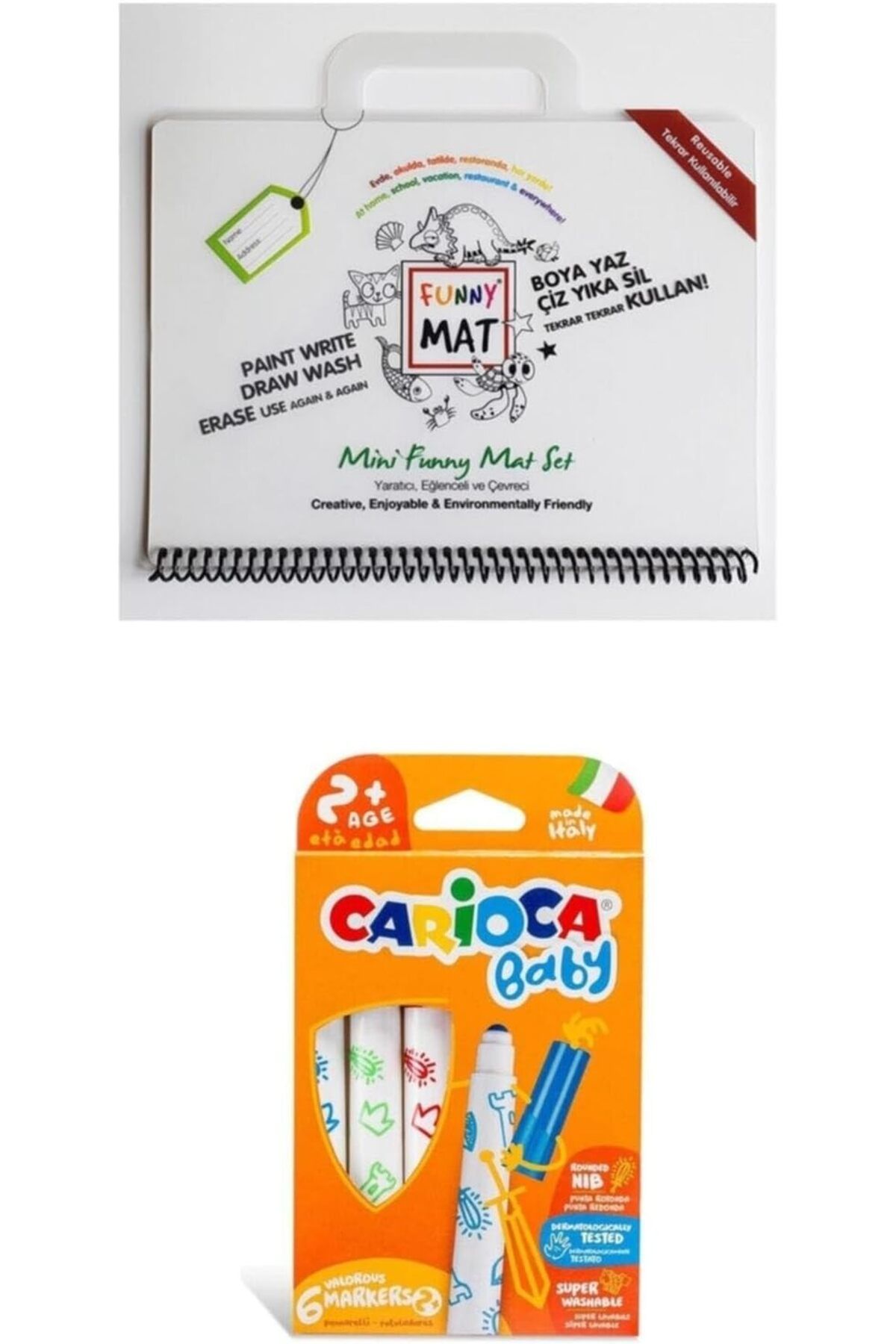 Mu Art Ahşap Mrt Akademi Çocuk Funny Mat Mini Set Baby Jumbo Keçeli Kalem 6lı Set Art 871301