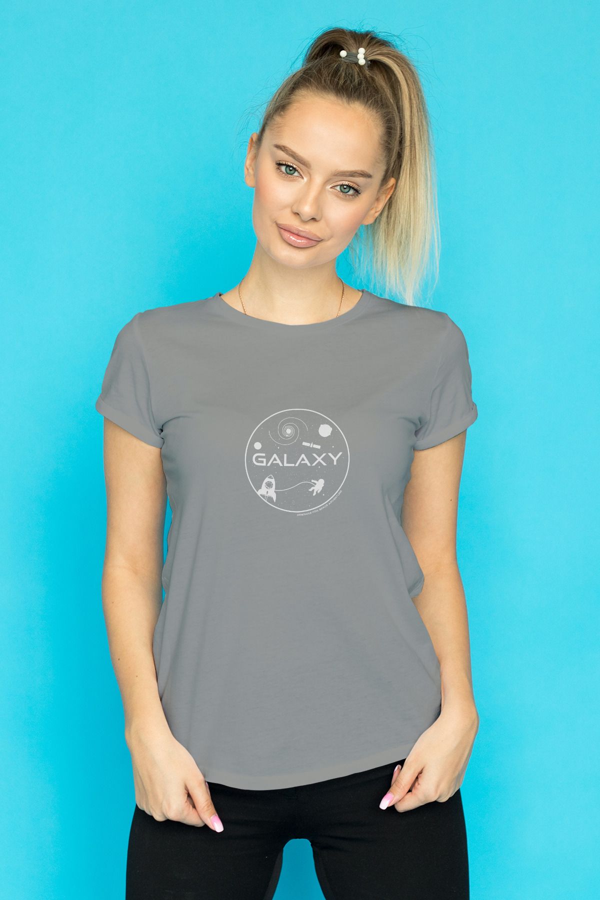 Decrift Galaxy %100 Pamuk Kadın T-Shirt