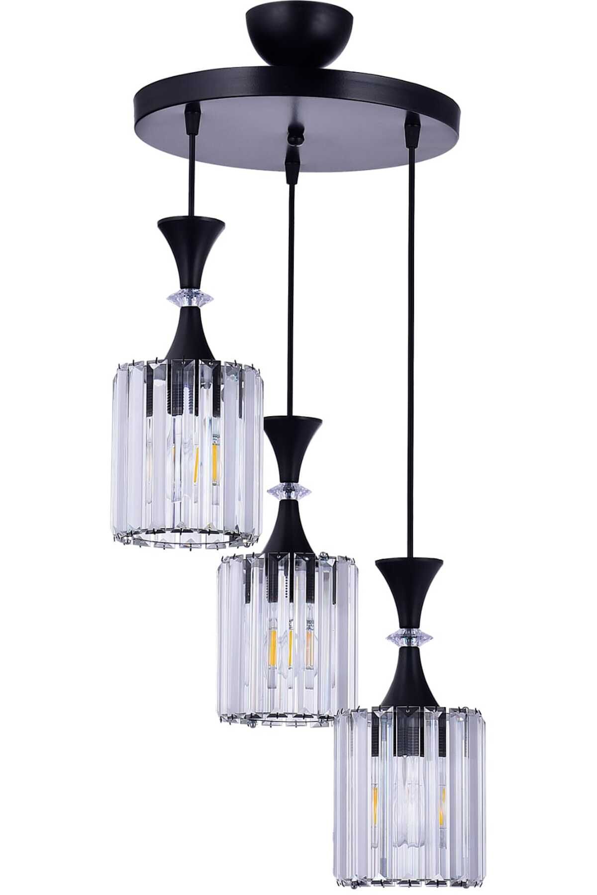 evergthing is here KRİSTAL DAİRE 3LÜ AVİZE