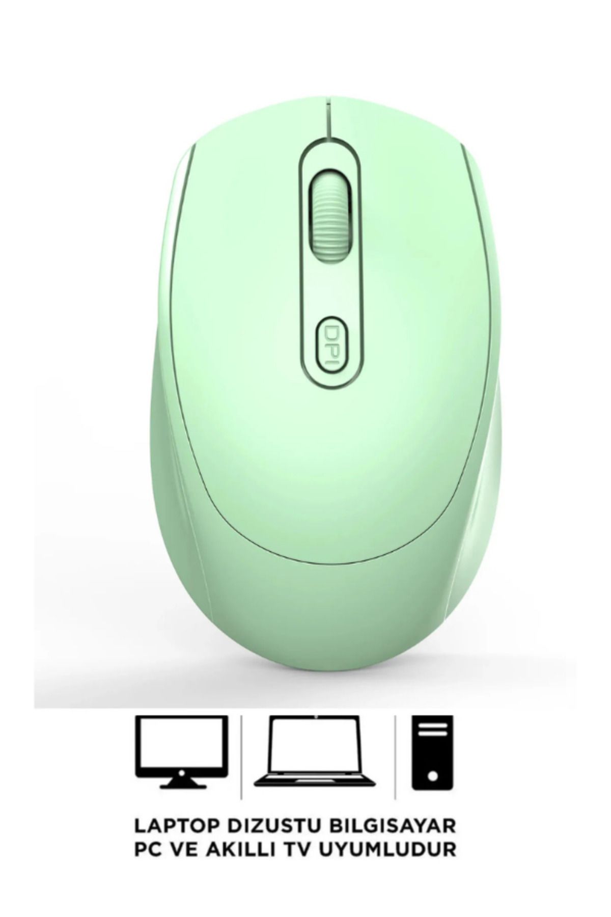 Hietech Kablosuz Mouse Zarif Tasarım Sessiz Click 2.4Ghz Tüm Cihazlarla Uyumlu Optik Mouse