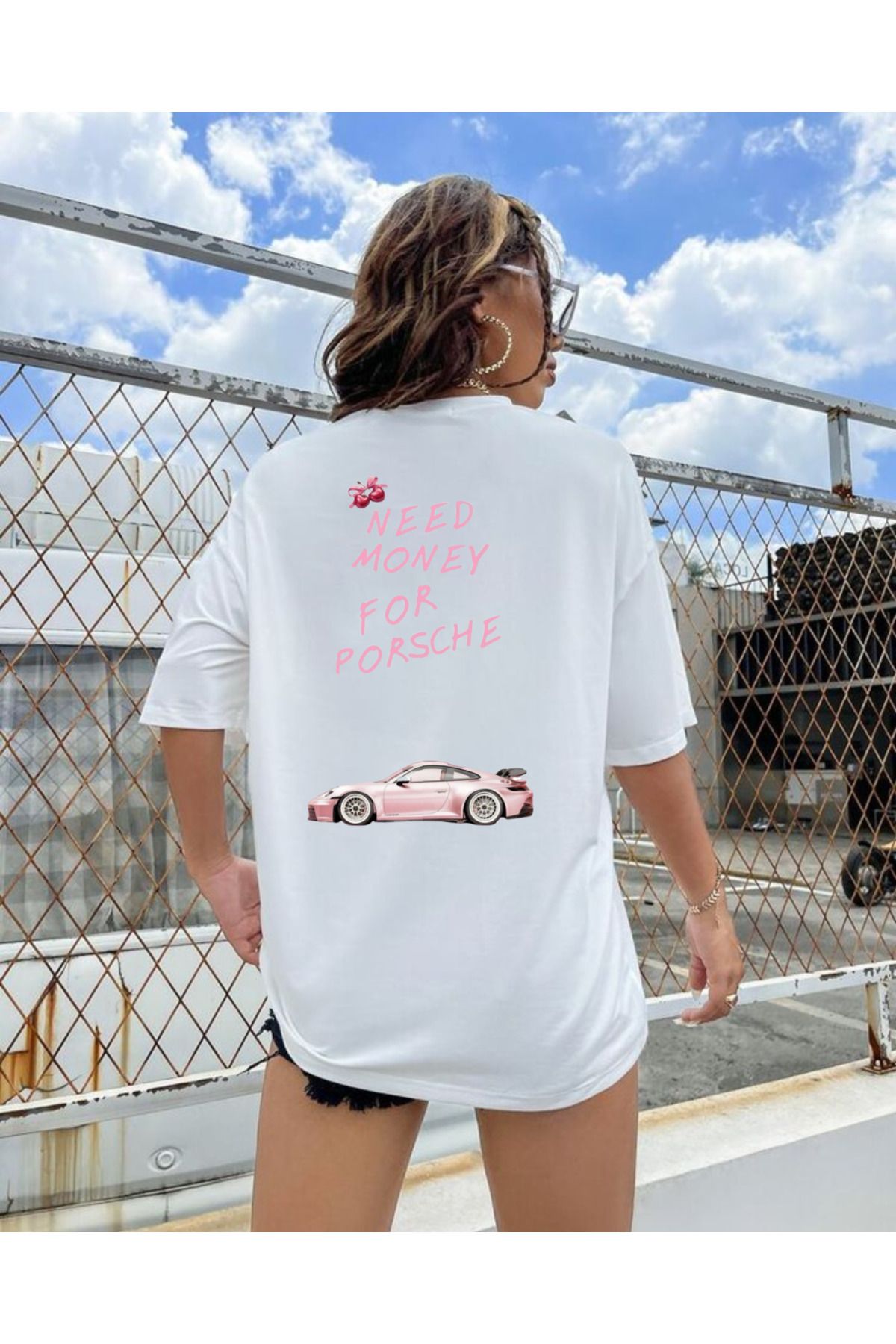 DAĞ TEKSTİL FOR PORSCHE Oversize T-shirt