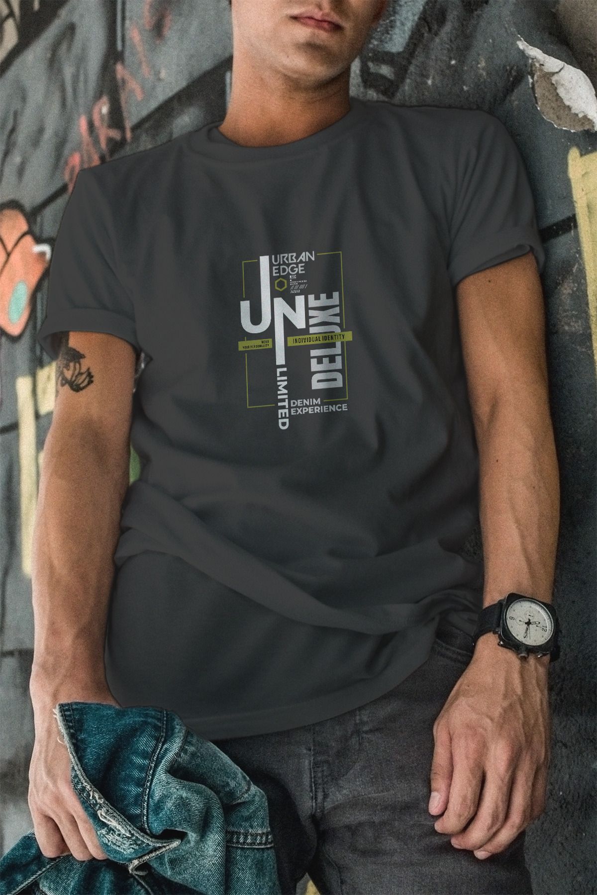 Decrift Urban %100 Pamuk Erkek T-Shirt