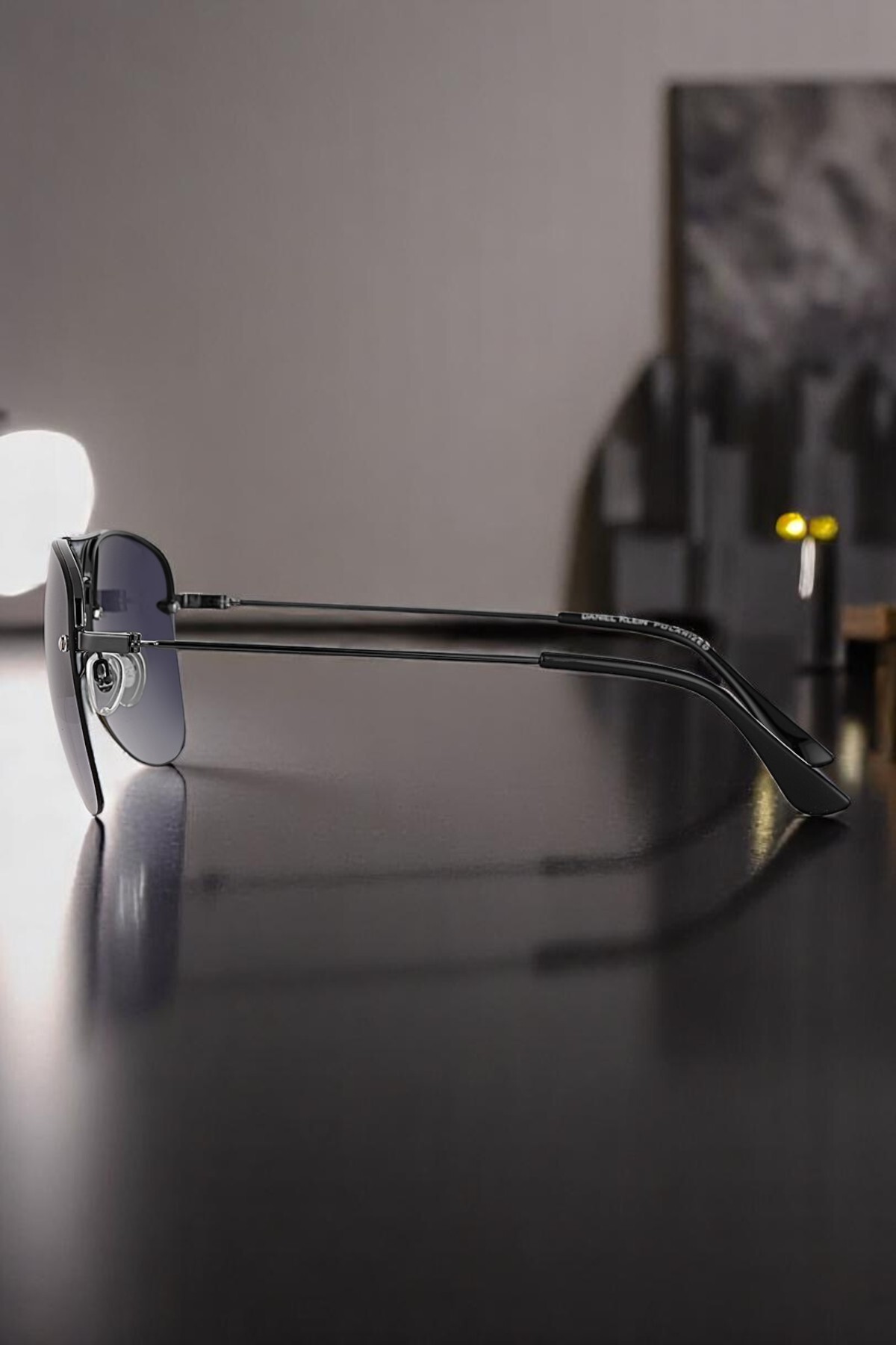 Daniel Klein  %100 Polarize UV400 Korumalı Siyah Renk Orijinal Damla Erkek Güneş Gözlüğü DKG6262C1 - Görsel 3