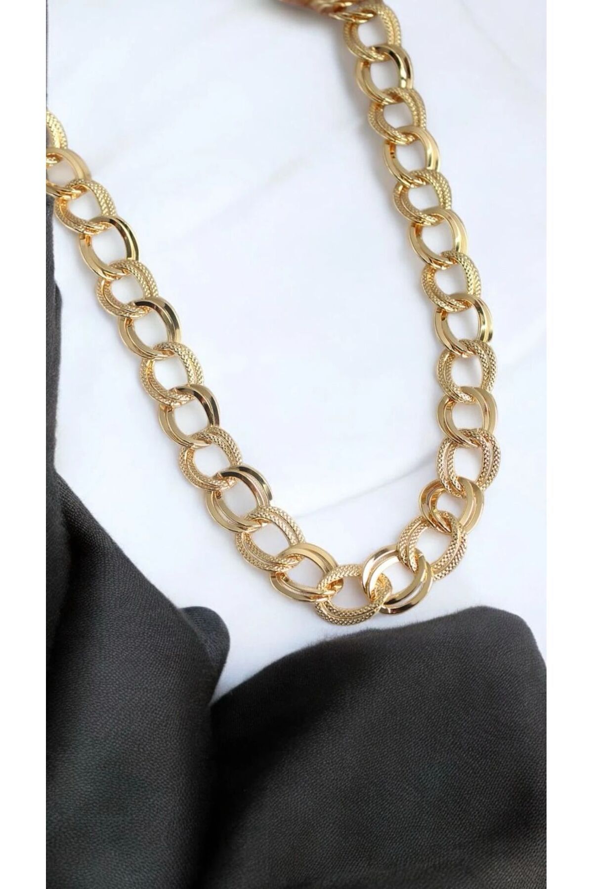 Dorcha 316L Çelik Gold Renk Samanyolu Model Kadın Kolye