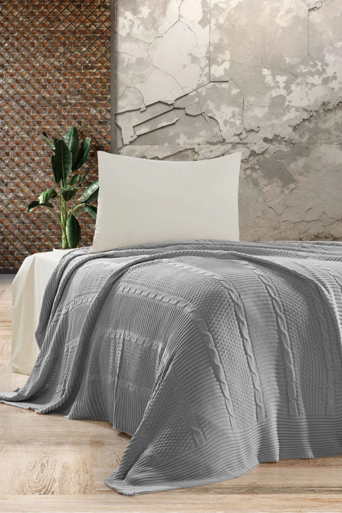 DOUX HOME Sindy Triko Yatak Örtüsü Tek Kişilik 180 X 230 Cm