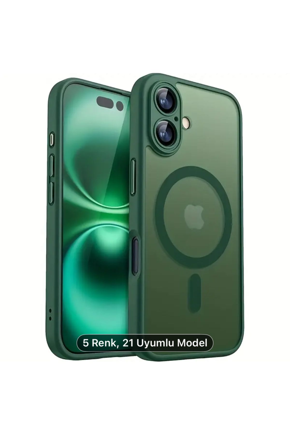 Store iPhone 11 Magsafe Wireless Kılıf Köşe Korumalı Darbe Emici Şeffaf Sert Silikon Kapak