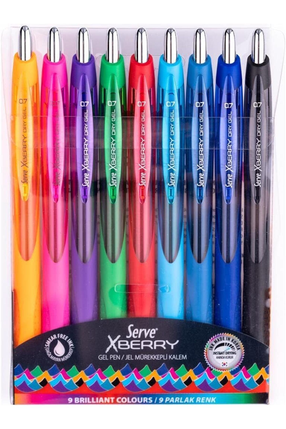 Mu Art Ahşap Mrt Xberry Jel Kalem 07mm Yuvarlak Uc 9lu Pet. Art 871301