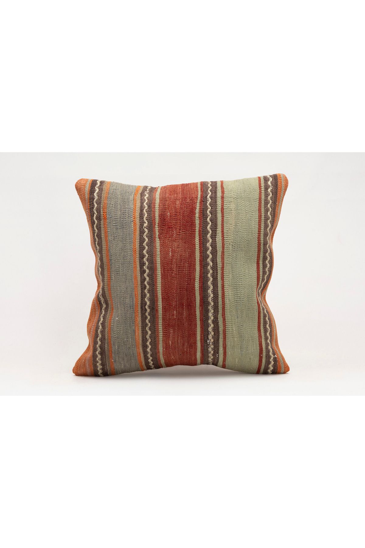 Kilim Whole Sale El Yapımı Kilim'den Yapılmış Vintage Kırlent Kılıfı, Yün, 40x40 Cm