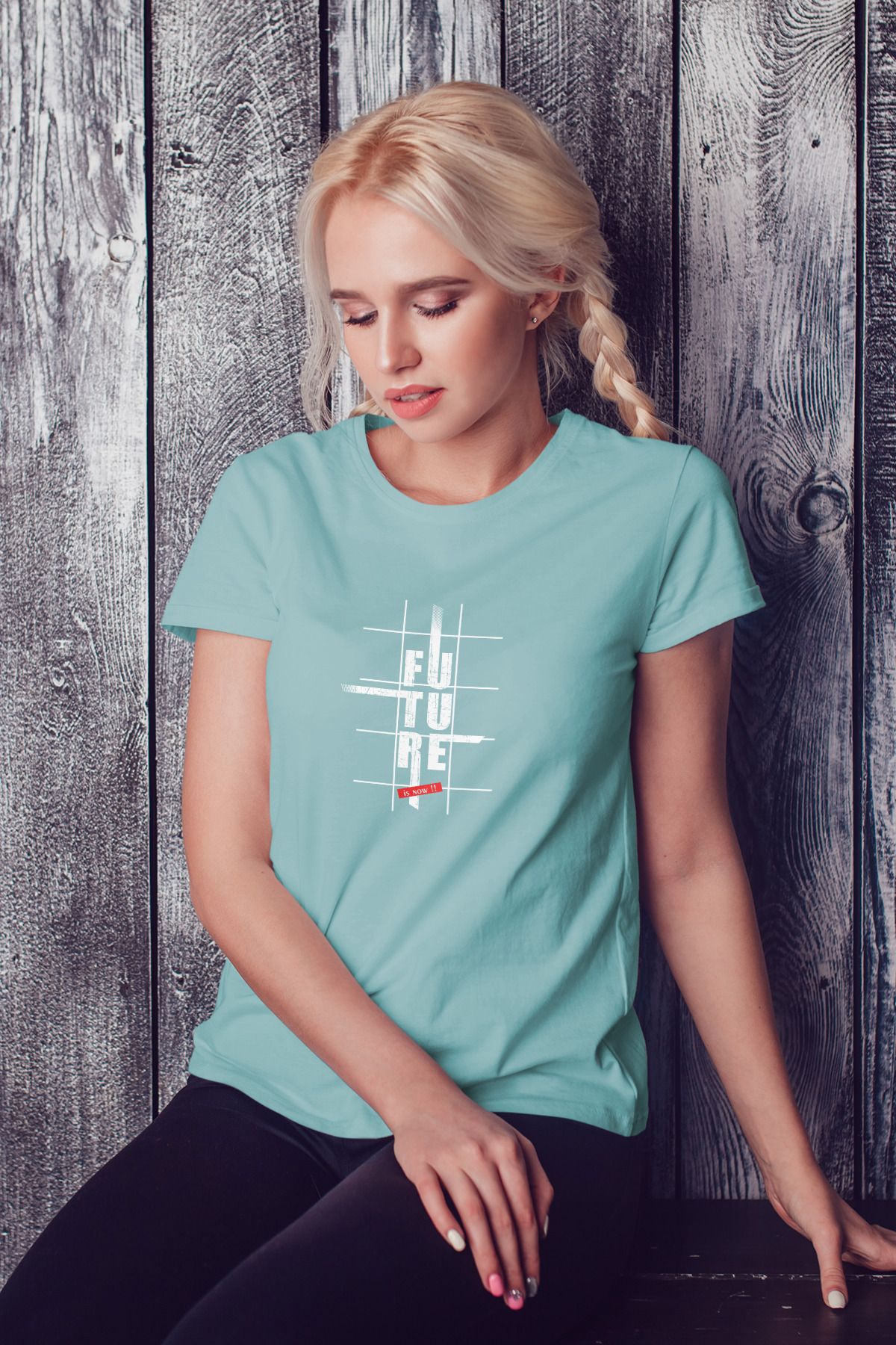 Decrift Future is Now %100 Pamuk Kadın T-Shirt