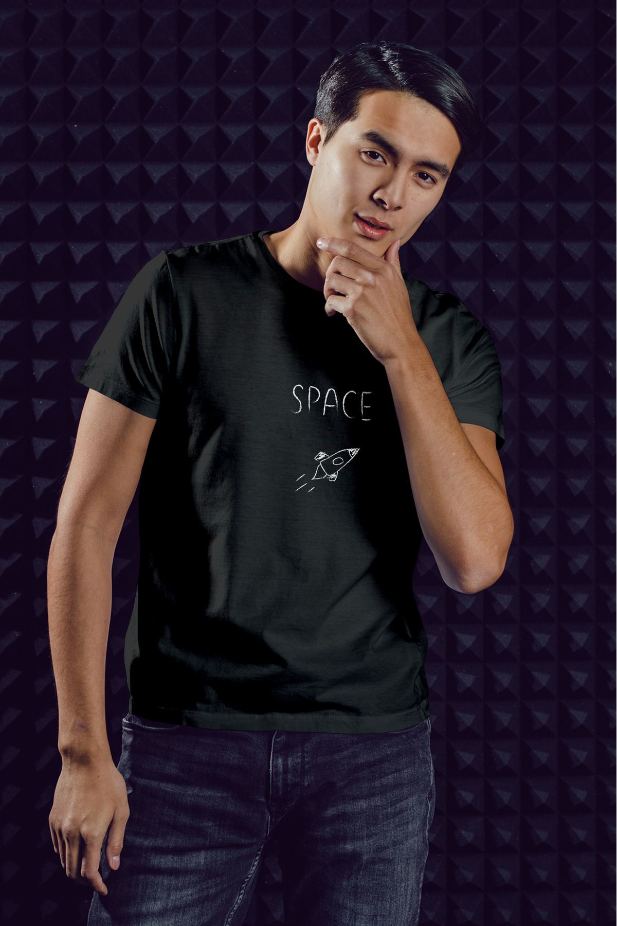 Decrift Space %100 Pamuk Erkek T-Shirt
