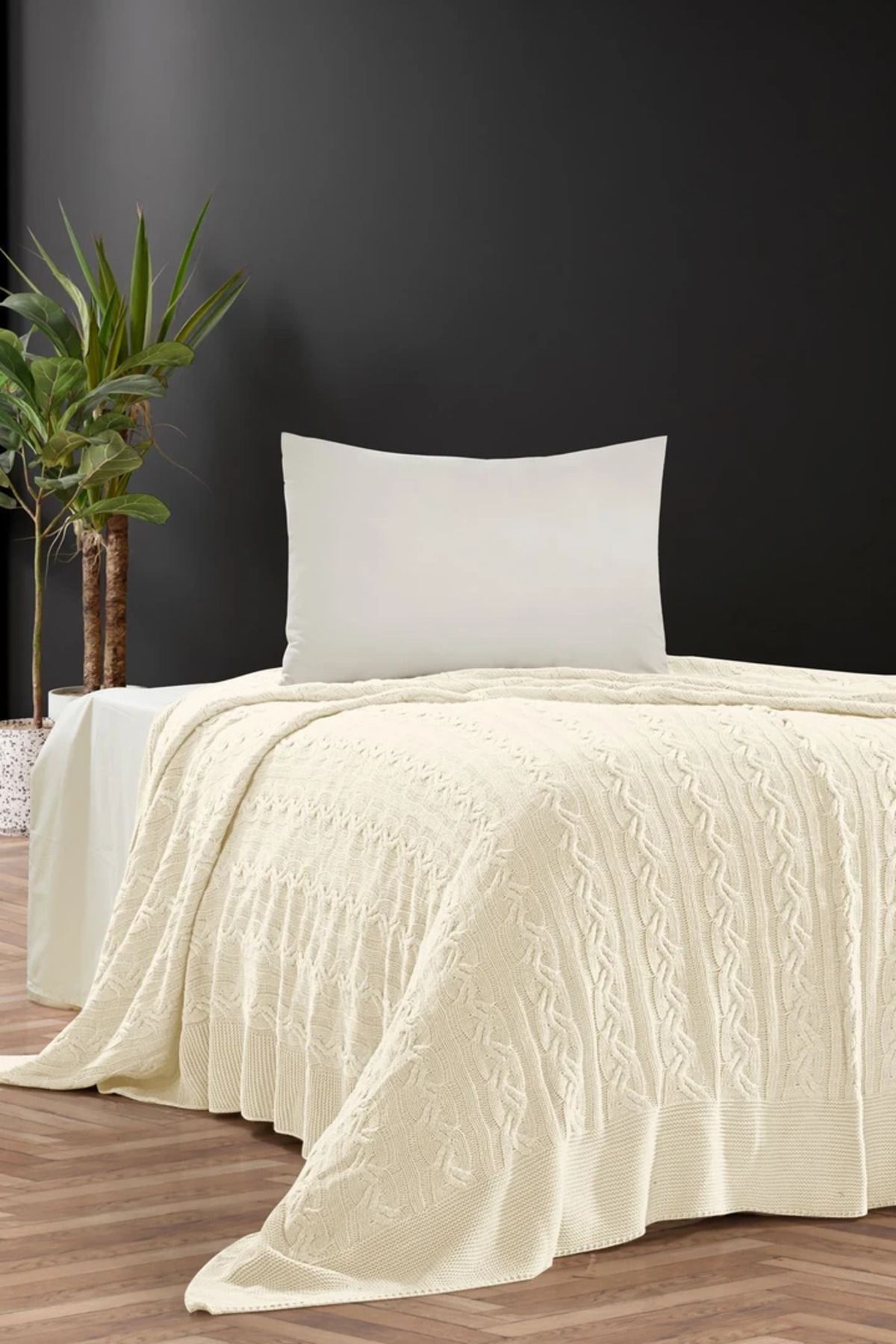 DOUX HOME Hera Triko Yatak Örtüsü Tek Kişilik 180 X 230 Cm