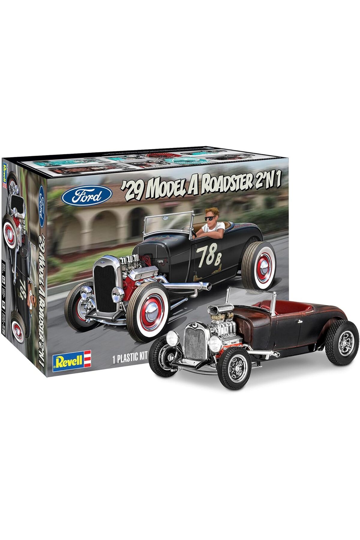 Mu Art Ahşap Mrt 29 Ford Roadster, Renkli Art 871301