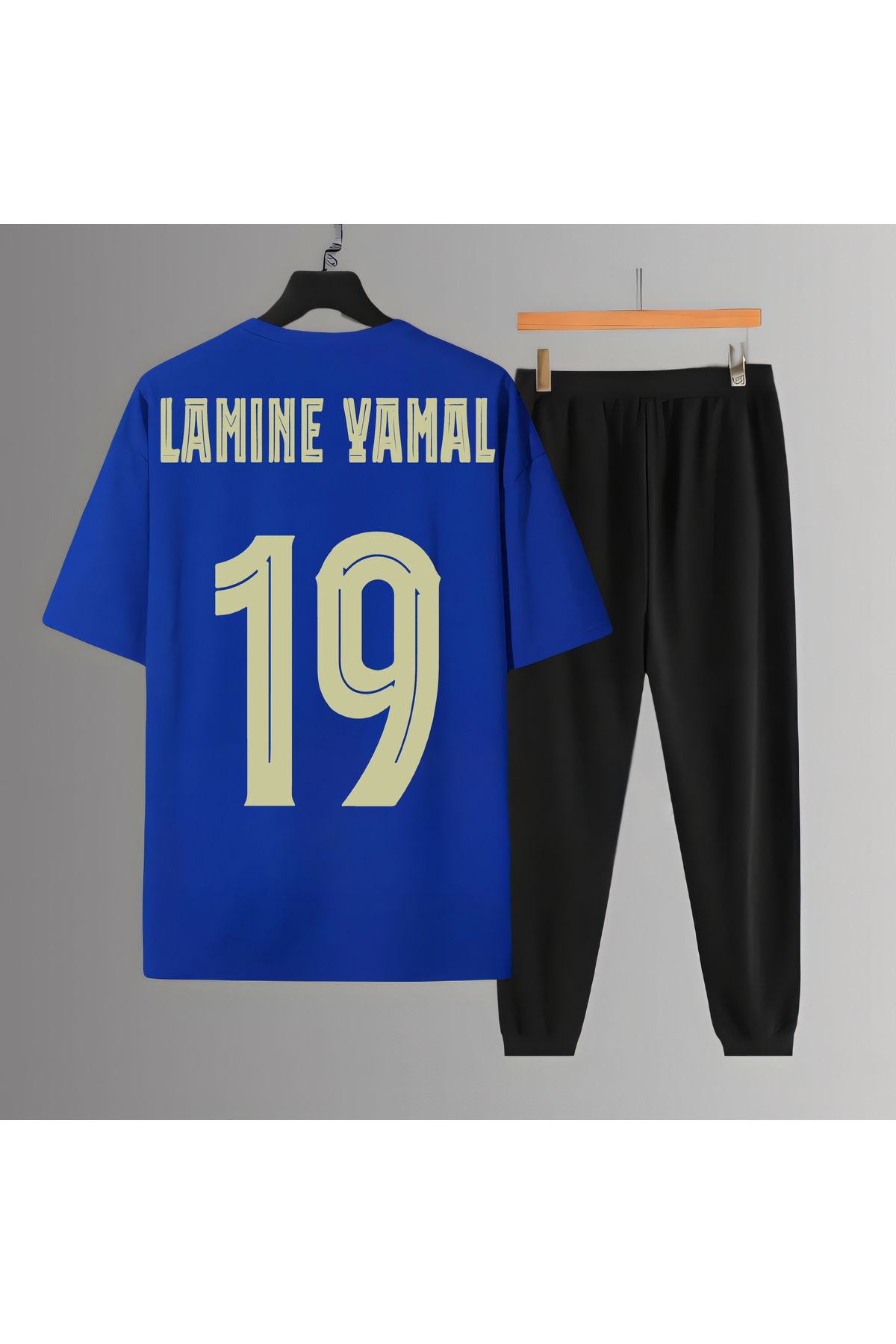 Biy Store Lamine Yamal forma sırt futbol baskılı unisex kısa kollu tişört t-shirt eşofman takımı