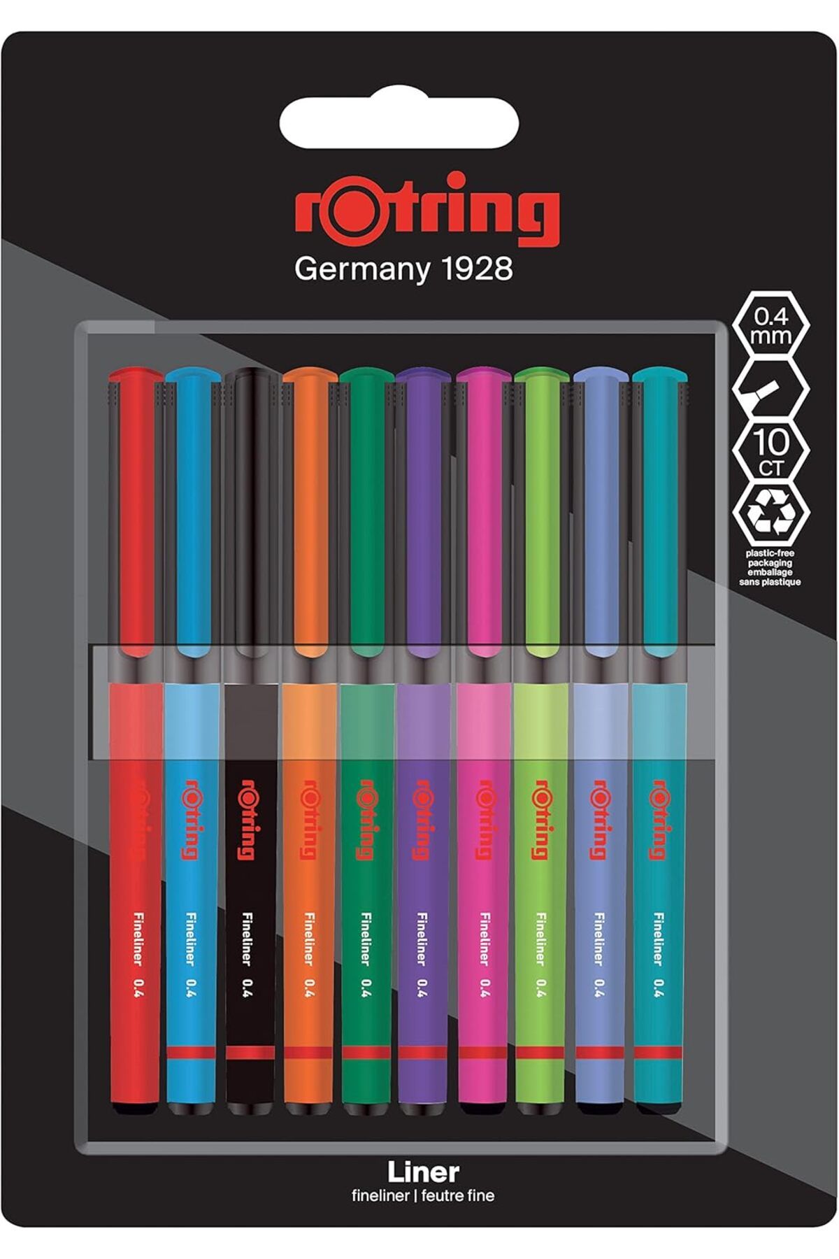 STOREMAX ELZ Fineliner, İnce Keçe Uçlu Kalem 0.4 mm, 10'lu Paket, Karışık Renkler FRNTR 1127478