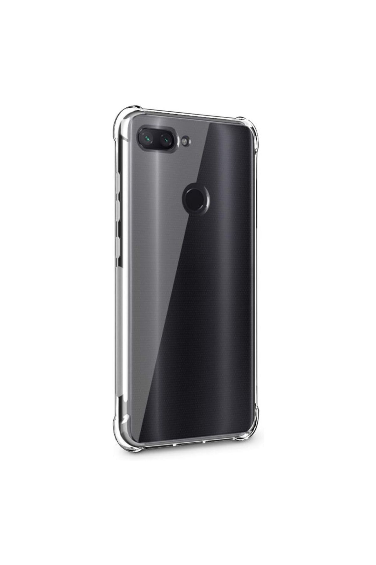CaseArt Xiaomi Mi 8 Lite ile uyumlu Kapak Köşe Korumalı Airbag Antishock Şeffaf Silikon Kılıf
