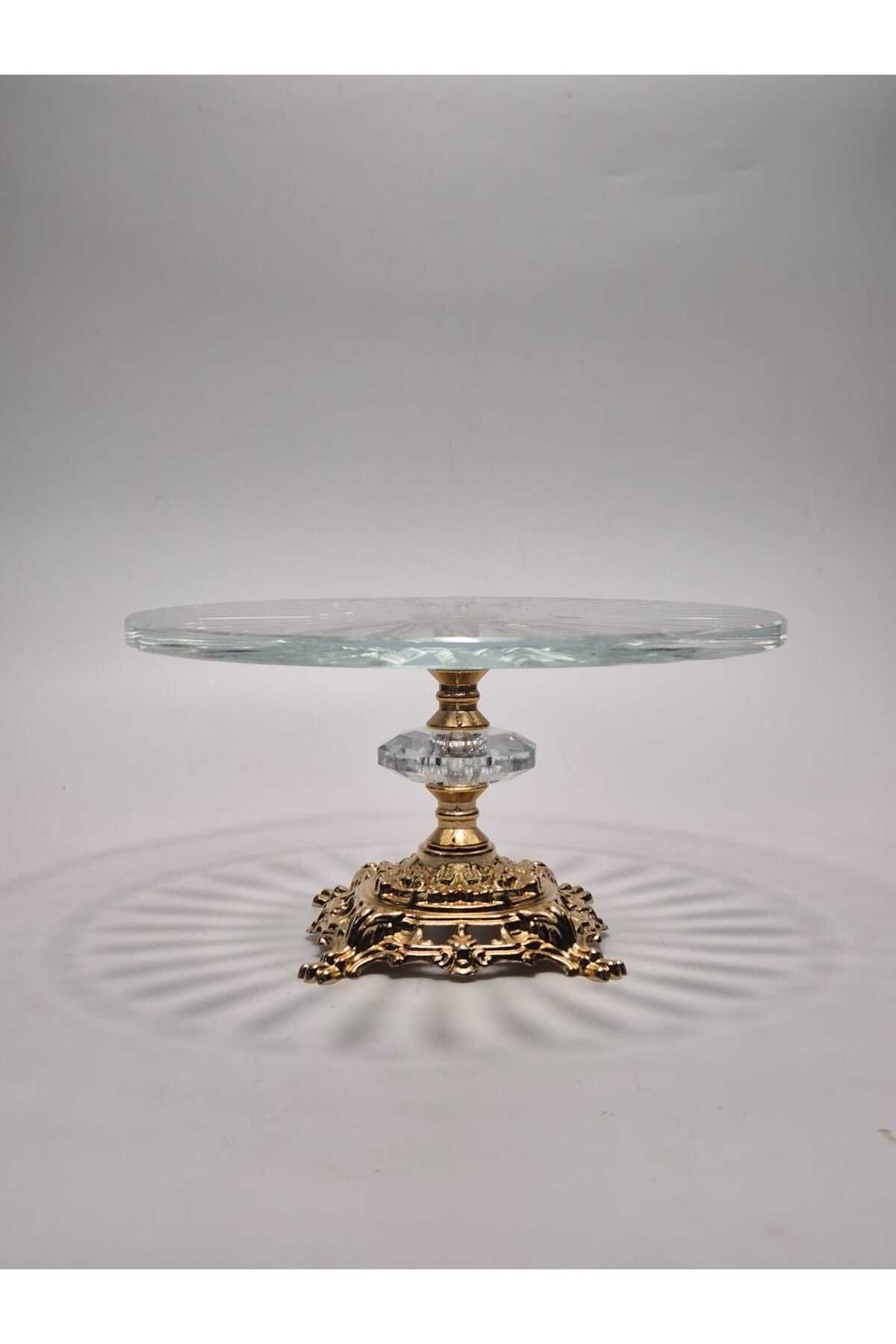 Akden Kristal Quartz Kristal Cam Sunum Tabağı