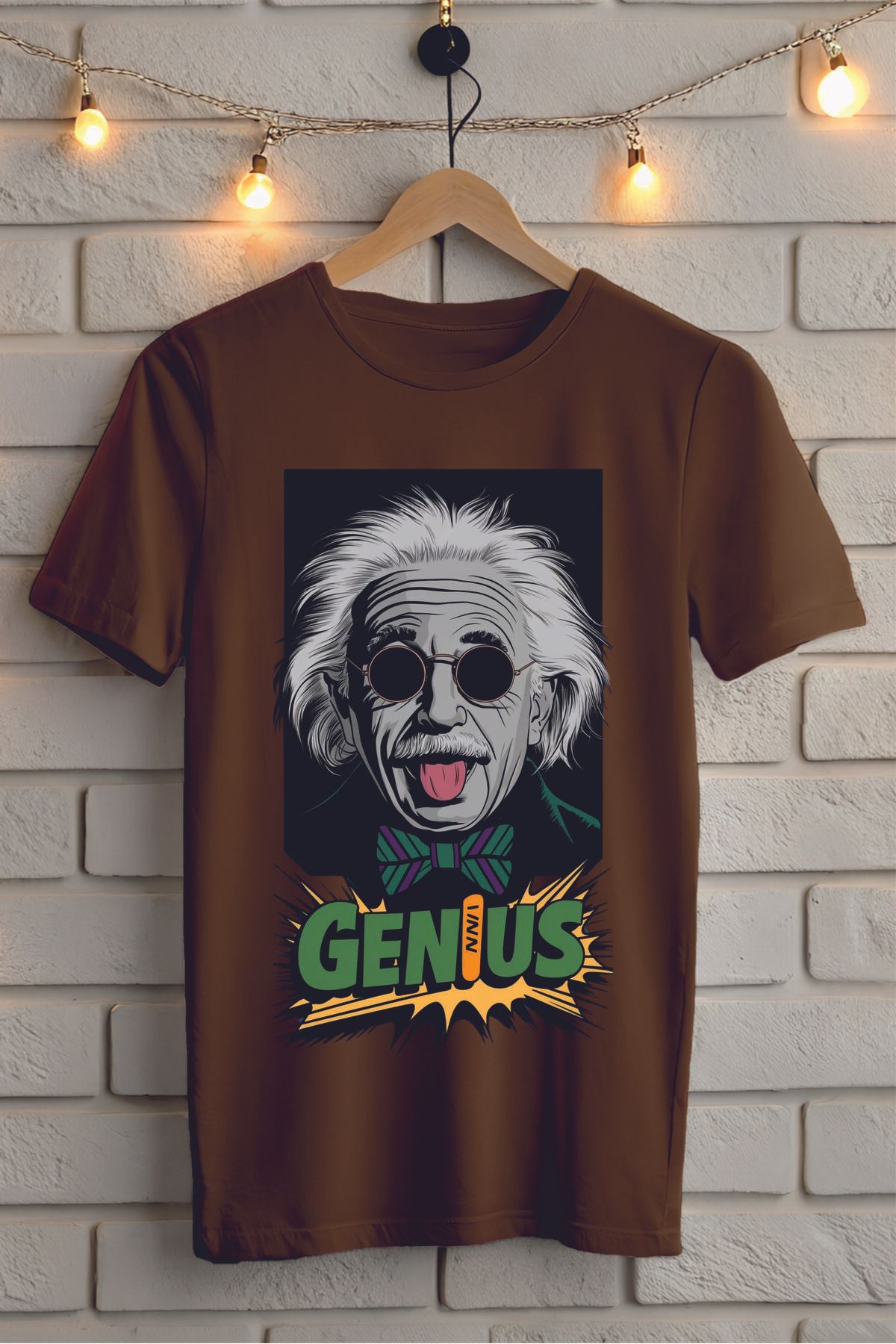 ModaSphere GENIUS Baskılı Unisex Tişört