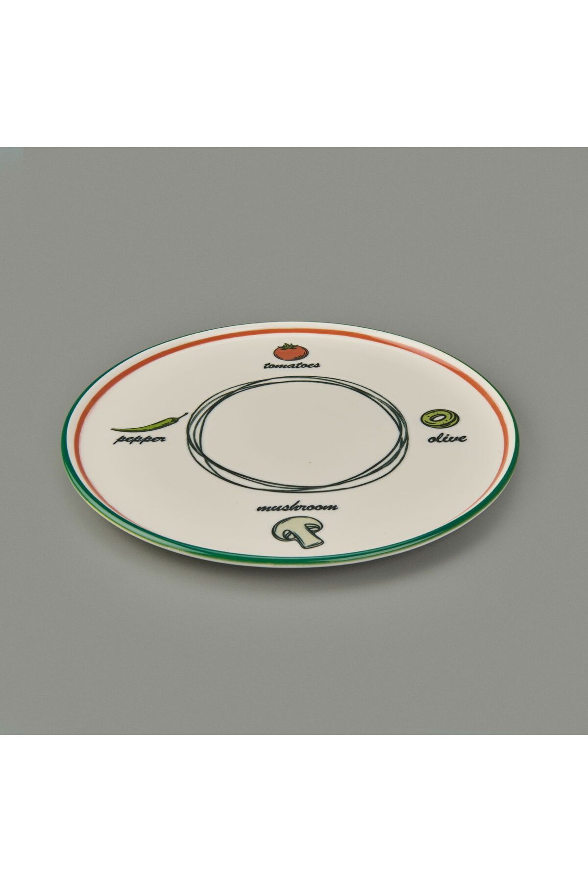 MATMEL Gourmet Classic Pizza Tabağı - Renkli - 30 cm