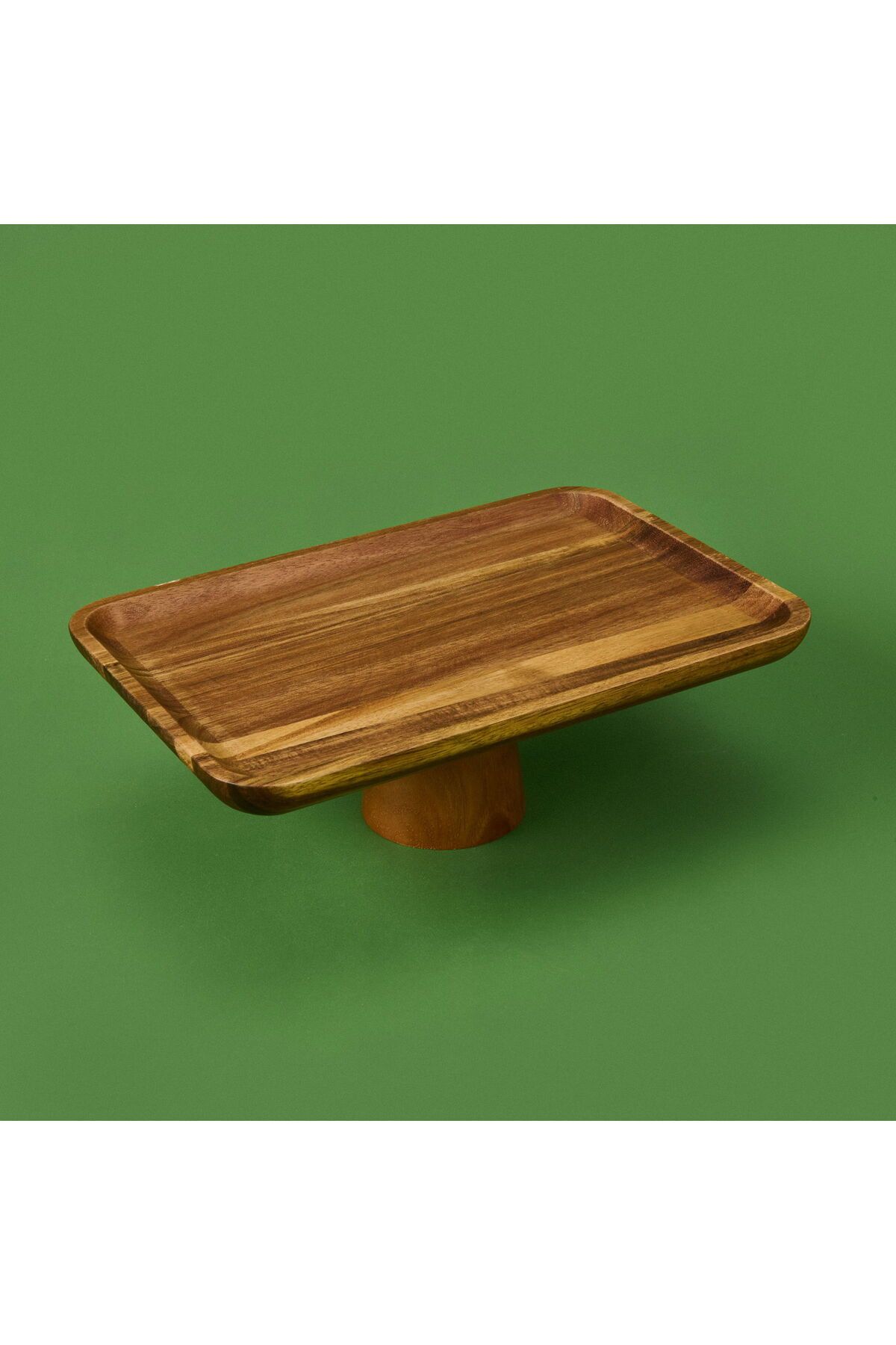 MATMEL Mory Ayaklı Akasya Sunumluk - Kahverengi - 30x20 cm