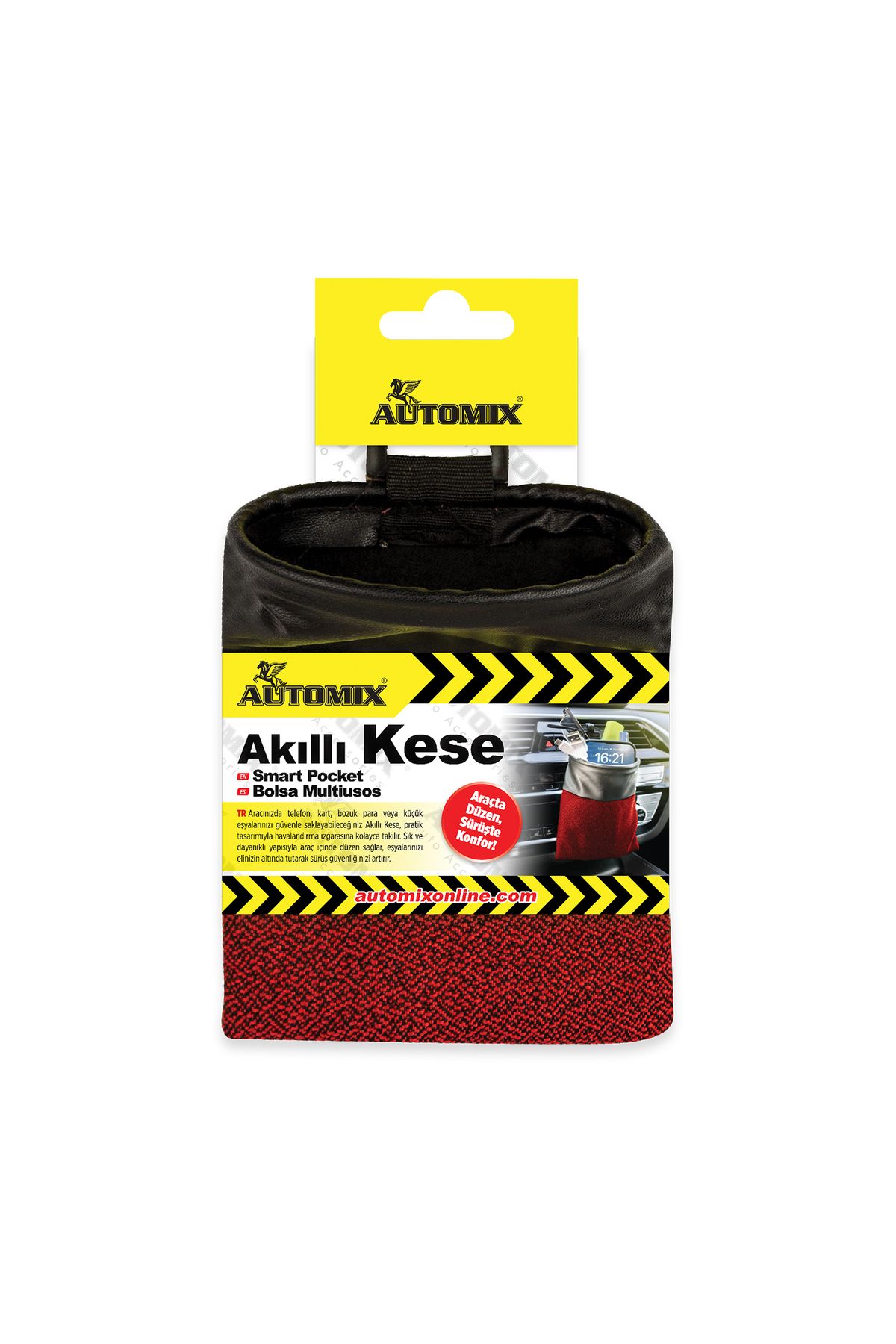 Automix-Red Smart Pouch - Get Rid of Clutter in Your Car 1