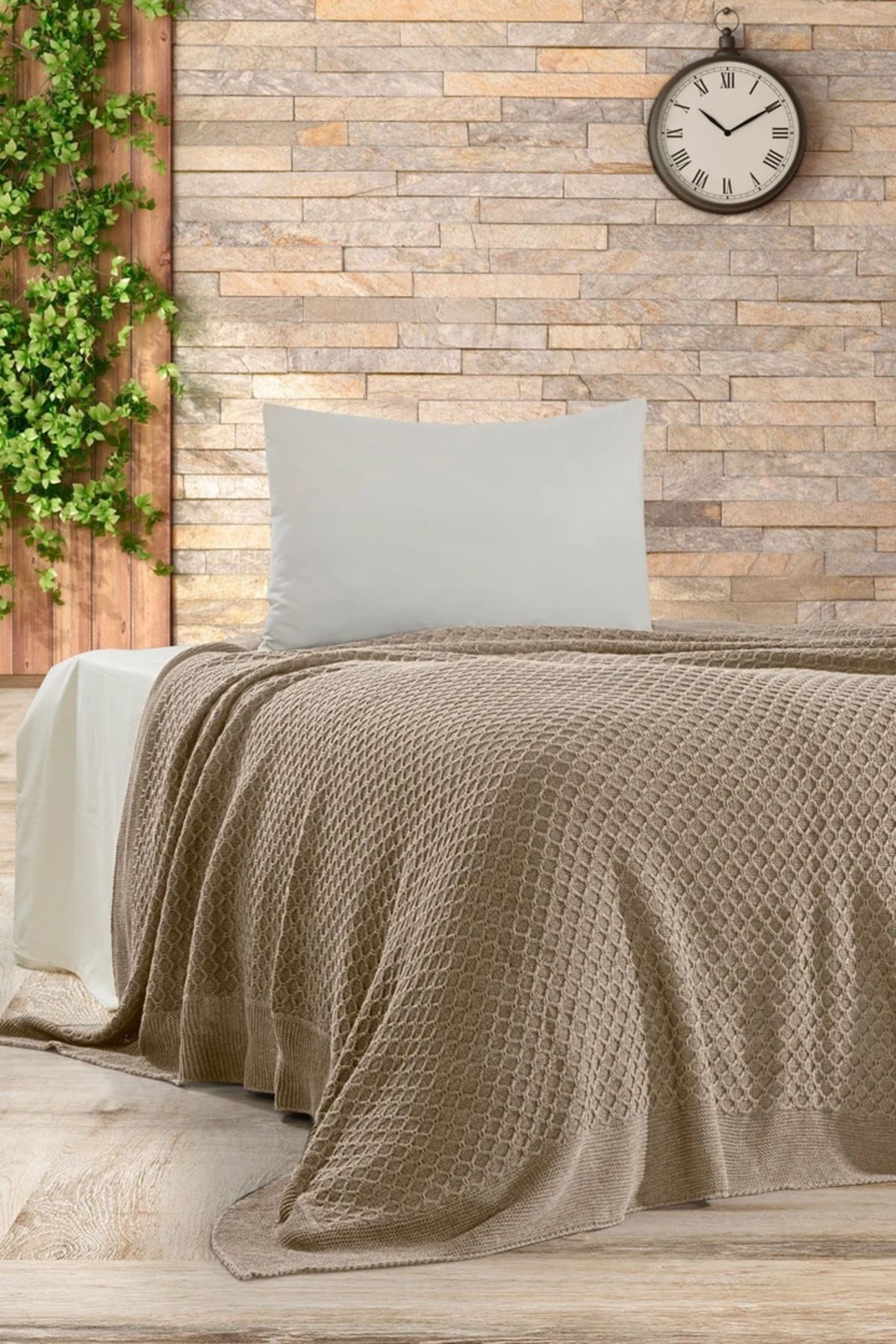 DOUX HOME Simon Triko Yatak Örtüsü Tek Kişilik 180 X 230 Cm