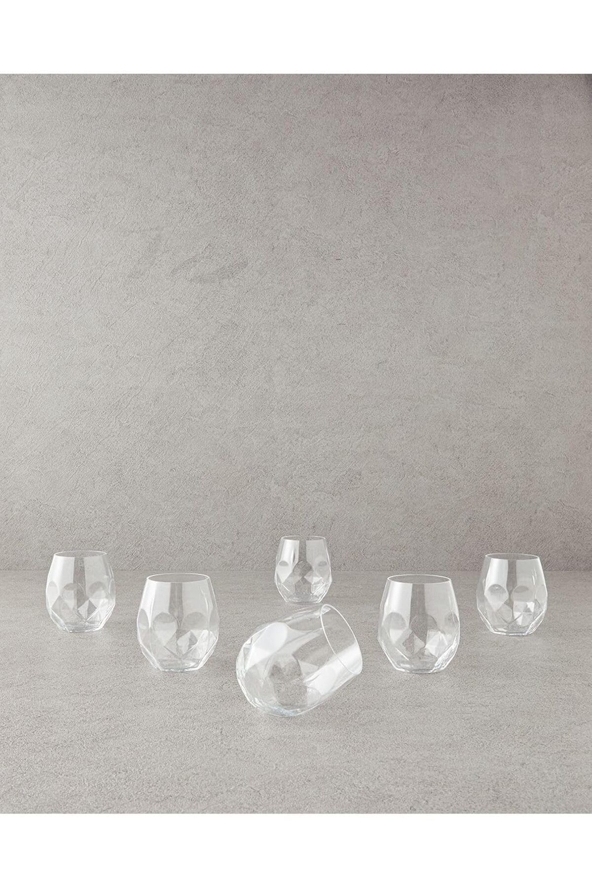 STOREMAX ELZ Home Lucienne Kristalin 6'lı Bardak 380 ml Şeffaf FRNTR 1127478