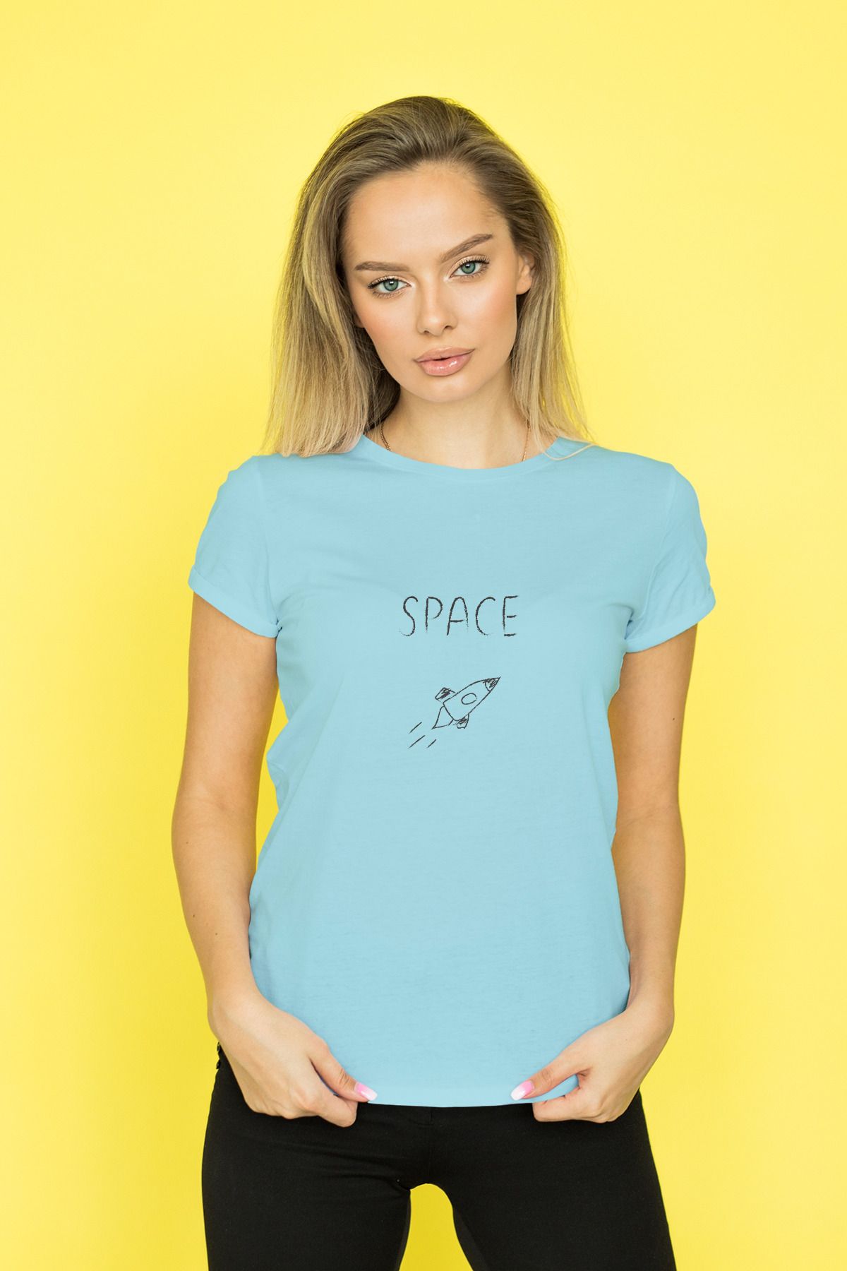 Decrift Space %100 Pamuk Kadın T-Shirt