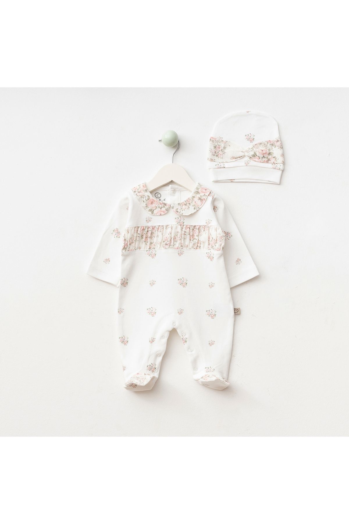 CFRA BEBE YAKA ŞAPKALI PATİKLİ PENYE TULUM