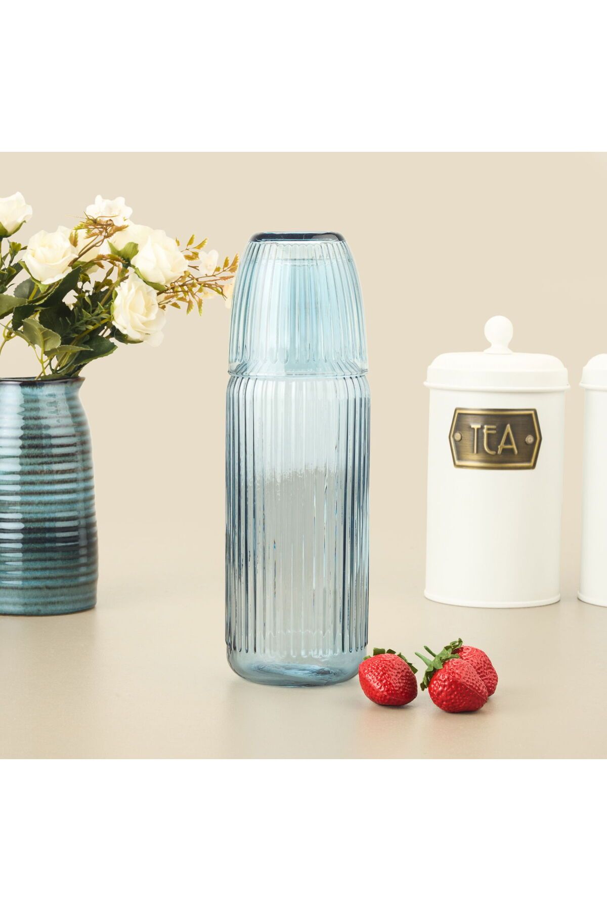MATMEL Splendid Başucu Sürahisi - Mavi - 1000 ml