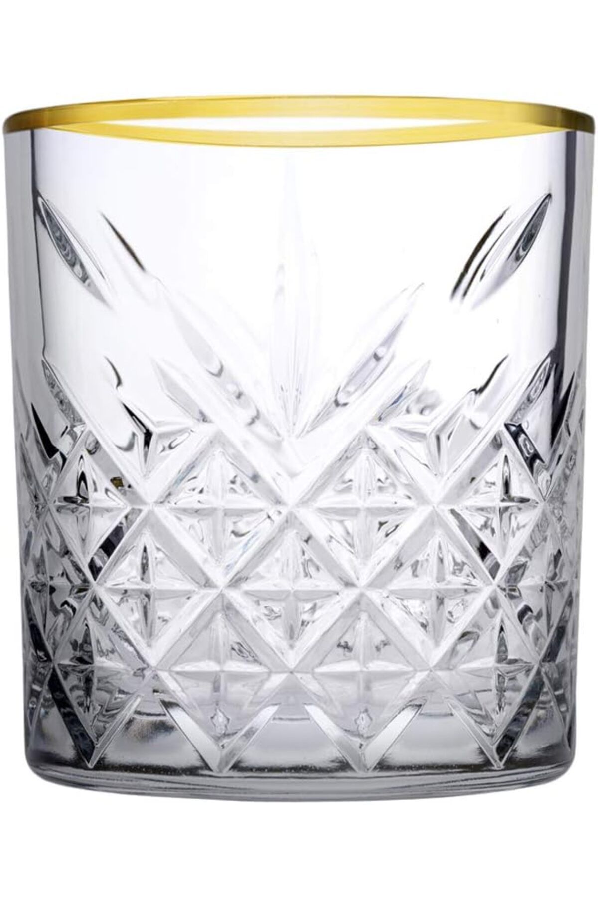 Mu Art Ahşap Mrt 52790G00 Golden Touch Timeless Viski Bardağı, 4'lü, 345 cc Art 871301