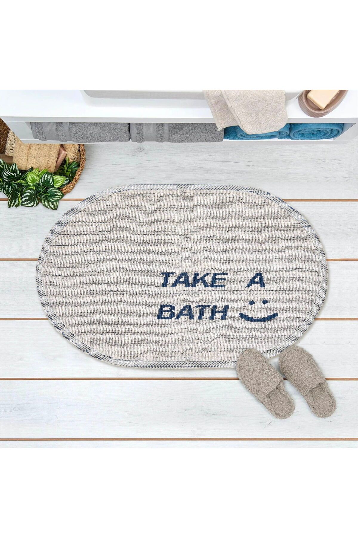 MATMEL Take A Bath Banyo Paspası - Ekru - 50x80 cm