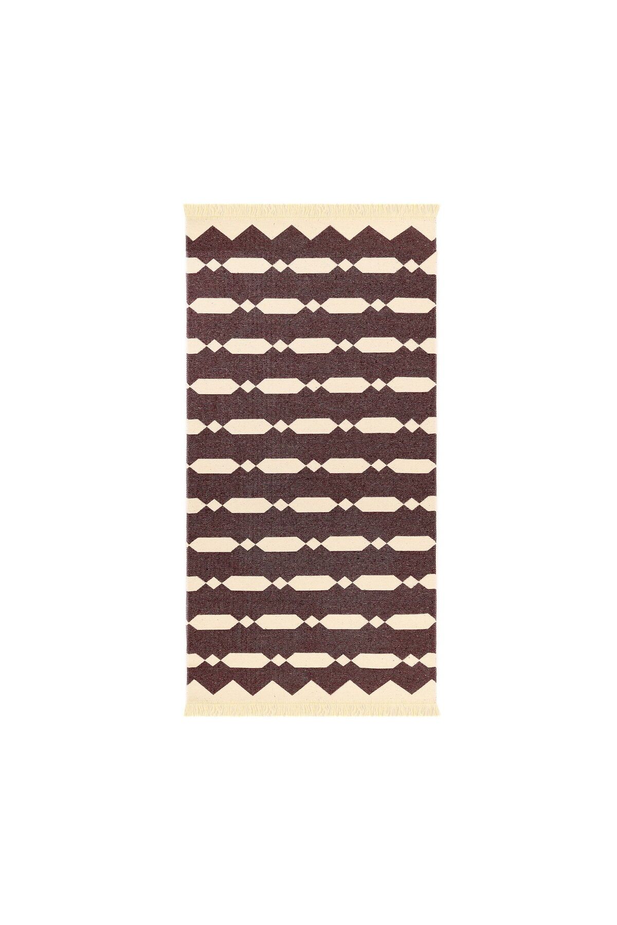 MATMEL Camino Çift Taraflı Kilim - Siyah - 80x150 cm