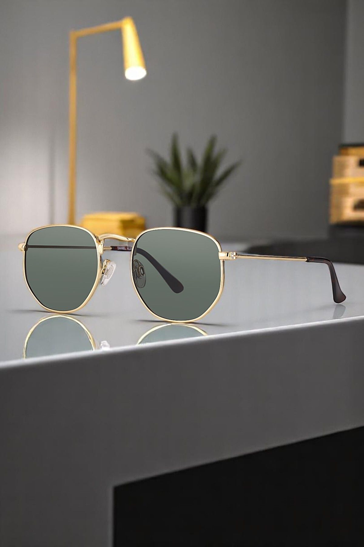 Daniel Klein %100 Polarize UV400 Korumalı Gold Renk Orijinal Damla Erkek Güneş Gözlüğü DKG6280C1