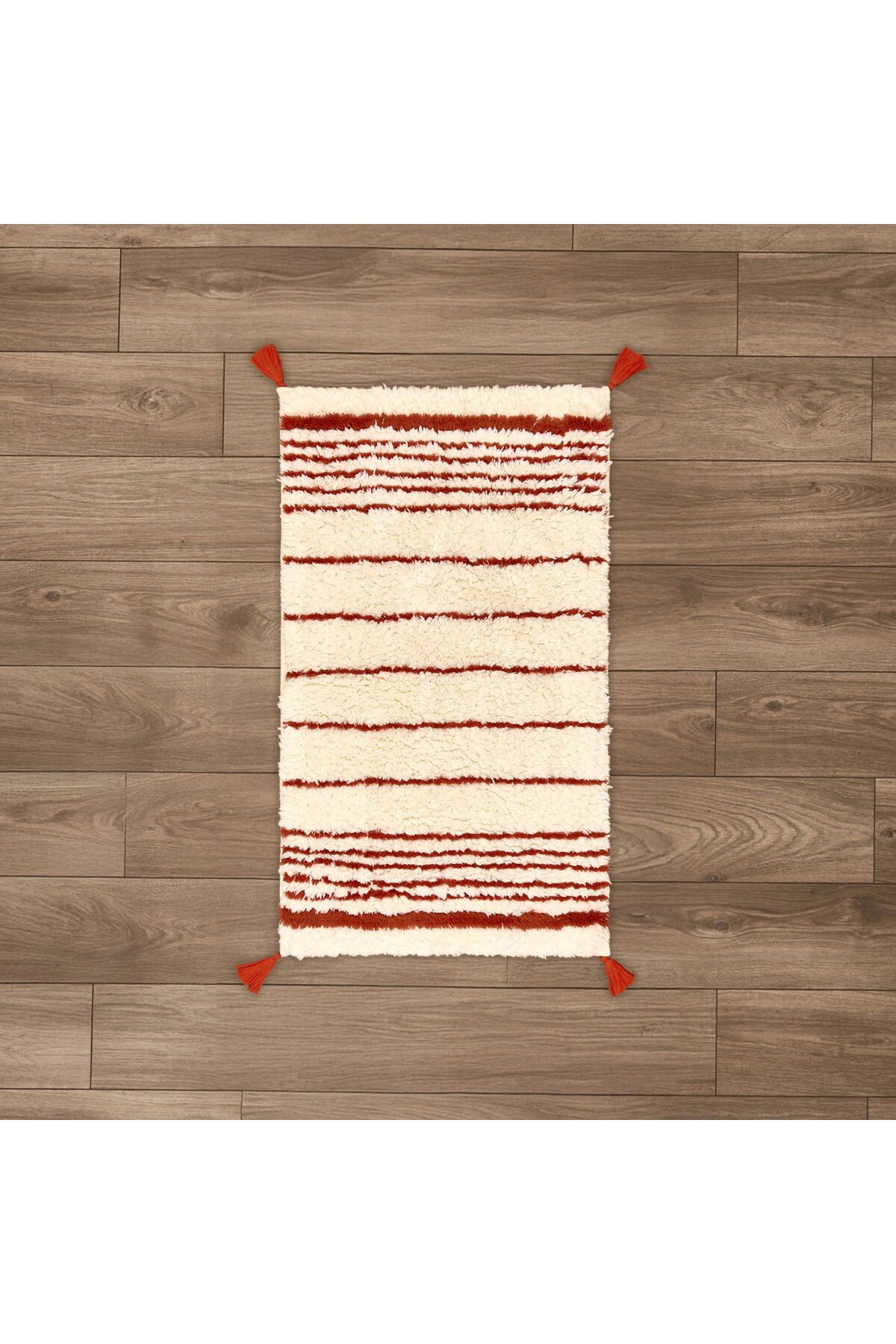 MATMEL Colorful Banyo Paspası - Beyaz - 60x100 cm