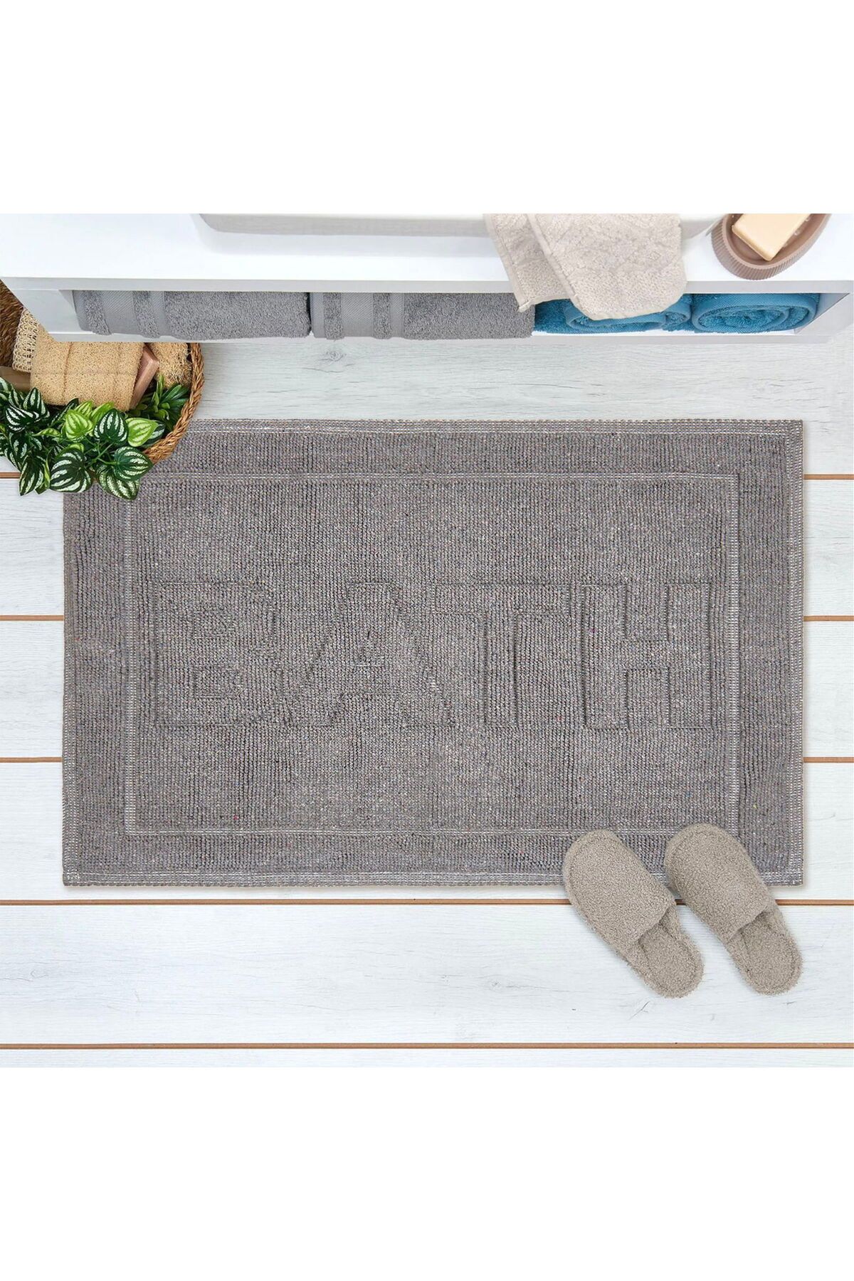 MATMEL Bath Banyo Paspası - Antrasit - 50x80 cm