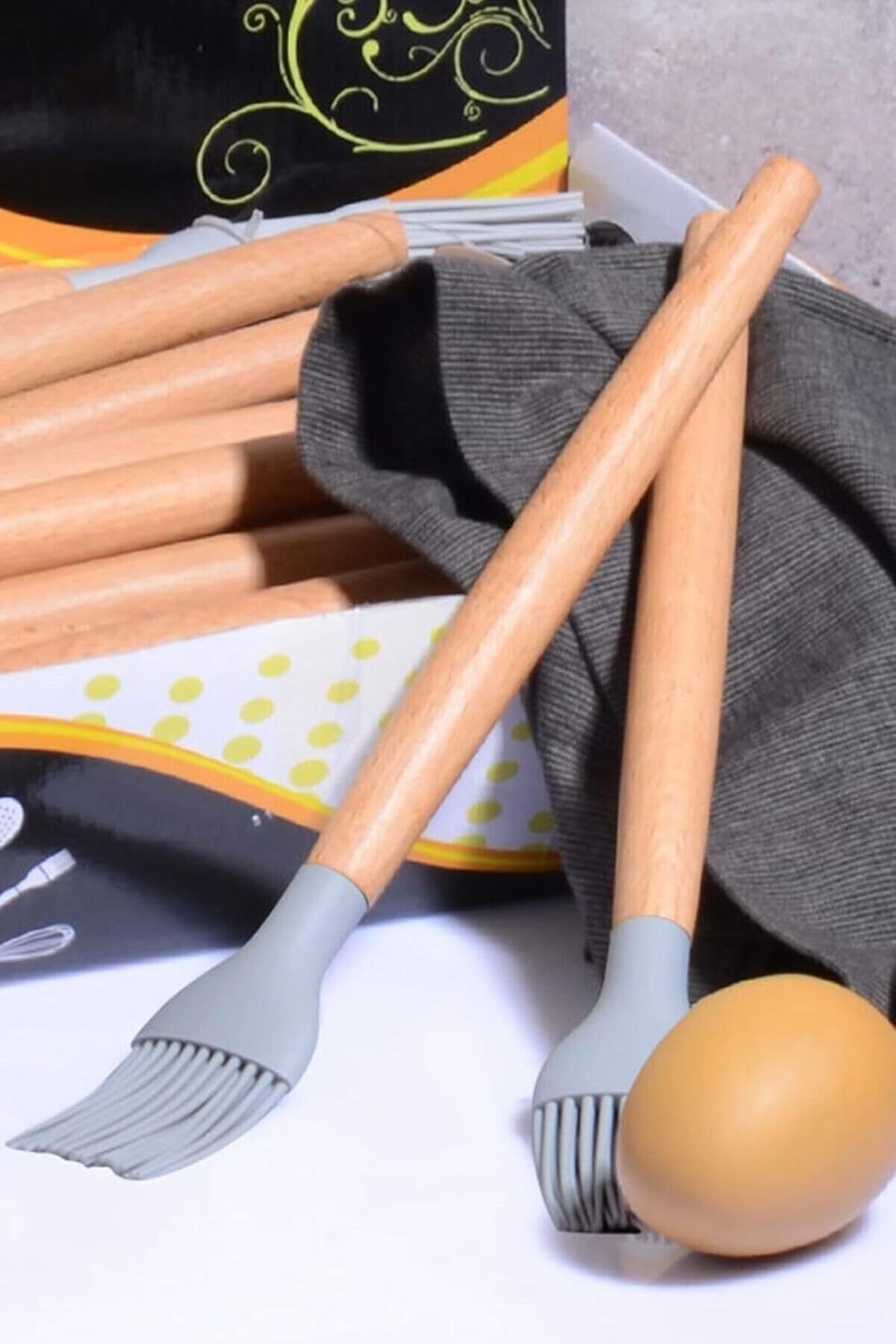 STOREMAX ELZ Diyarı Bambu Saplı Silikon Fırça Renkli FRNTR 1127478