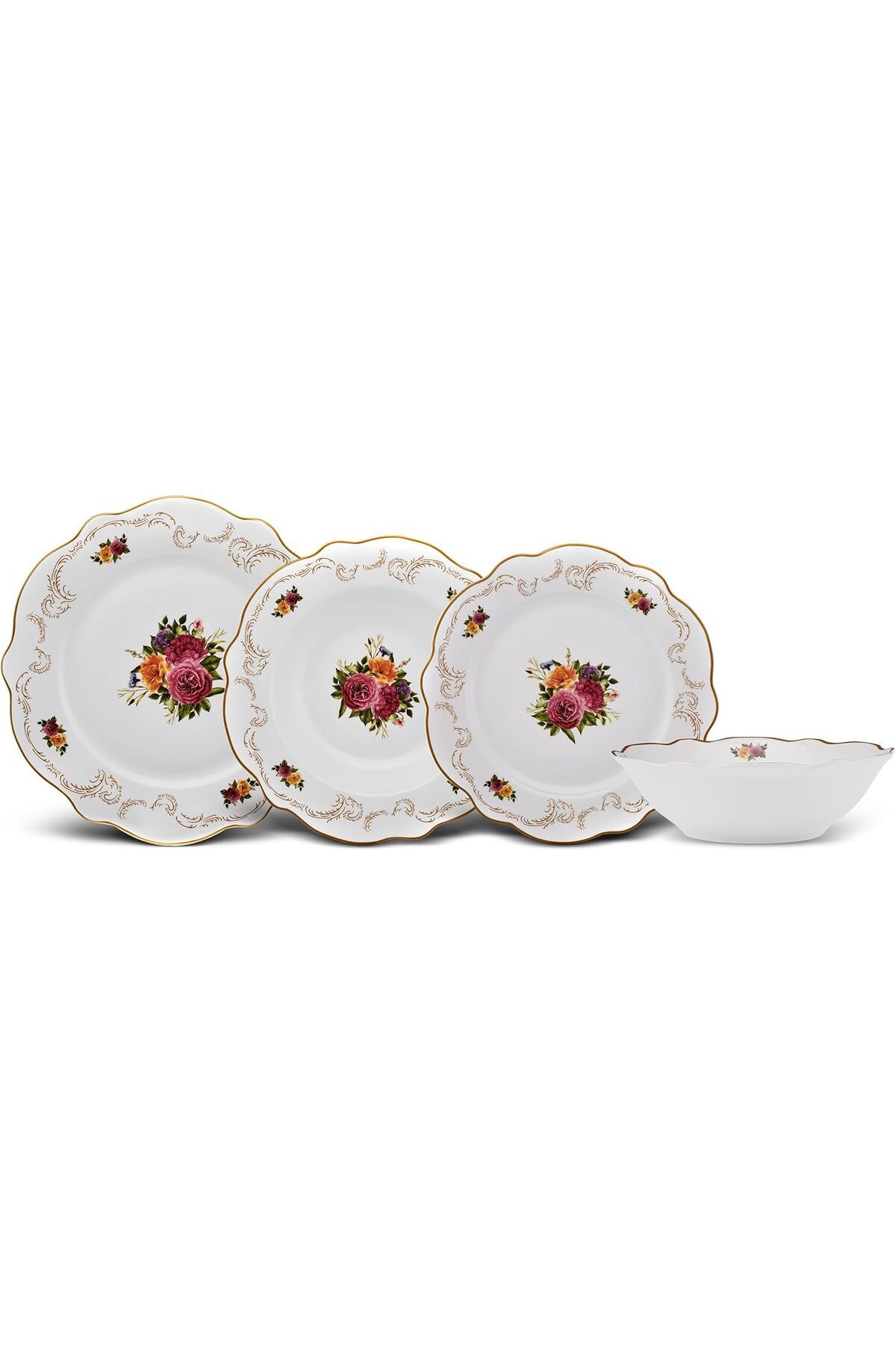 STOREMAX ELZ ANTIQUE 24 PARÇA 6 KİŞİLİK PORSELEN YEMEK TAKIMI FRNTR 1127478