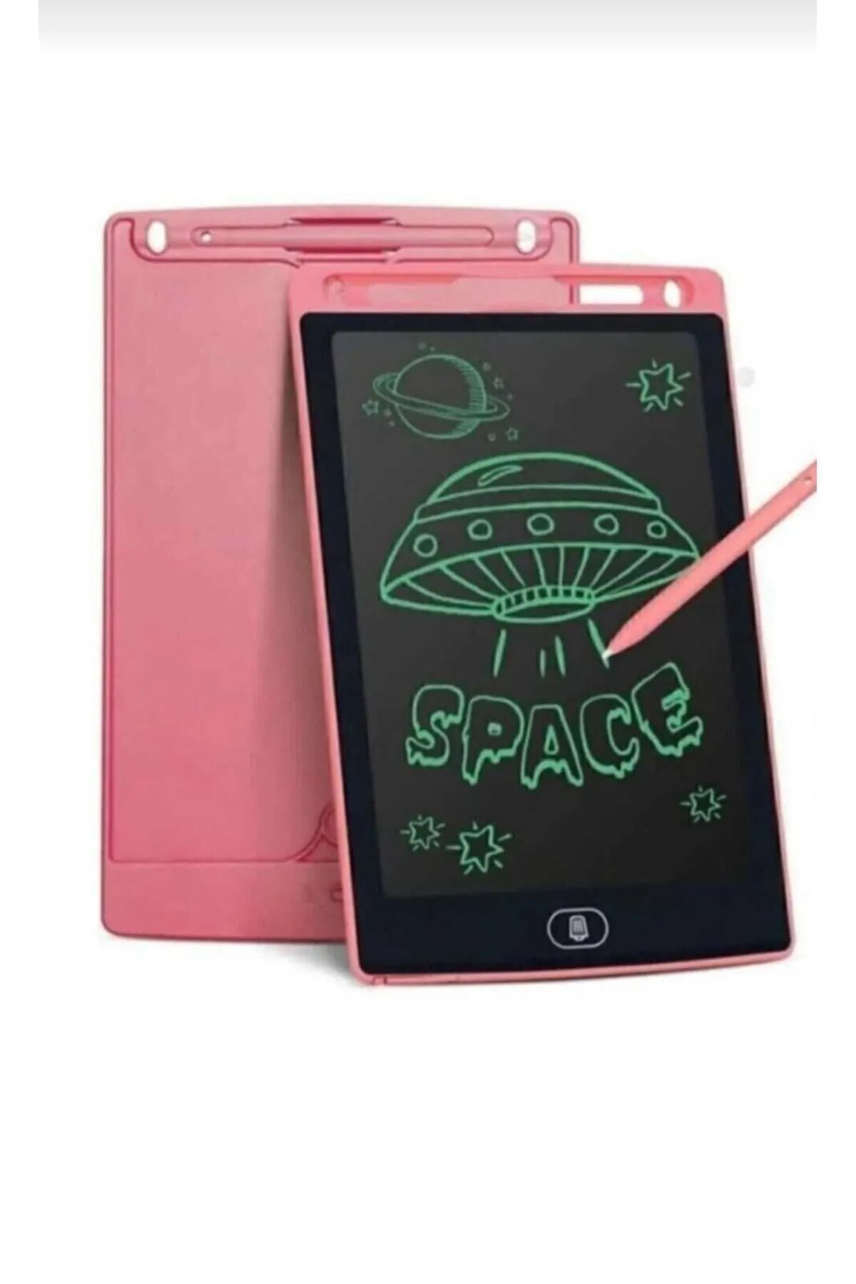 Toptanpro Writing Tablet LCD 8.5'' Yazı Tahtası Dijital Kalemli Pembe Çocuk Çizim ve Yazı Tableti