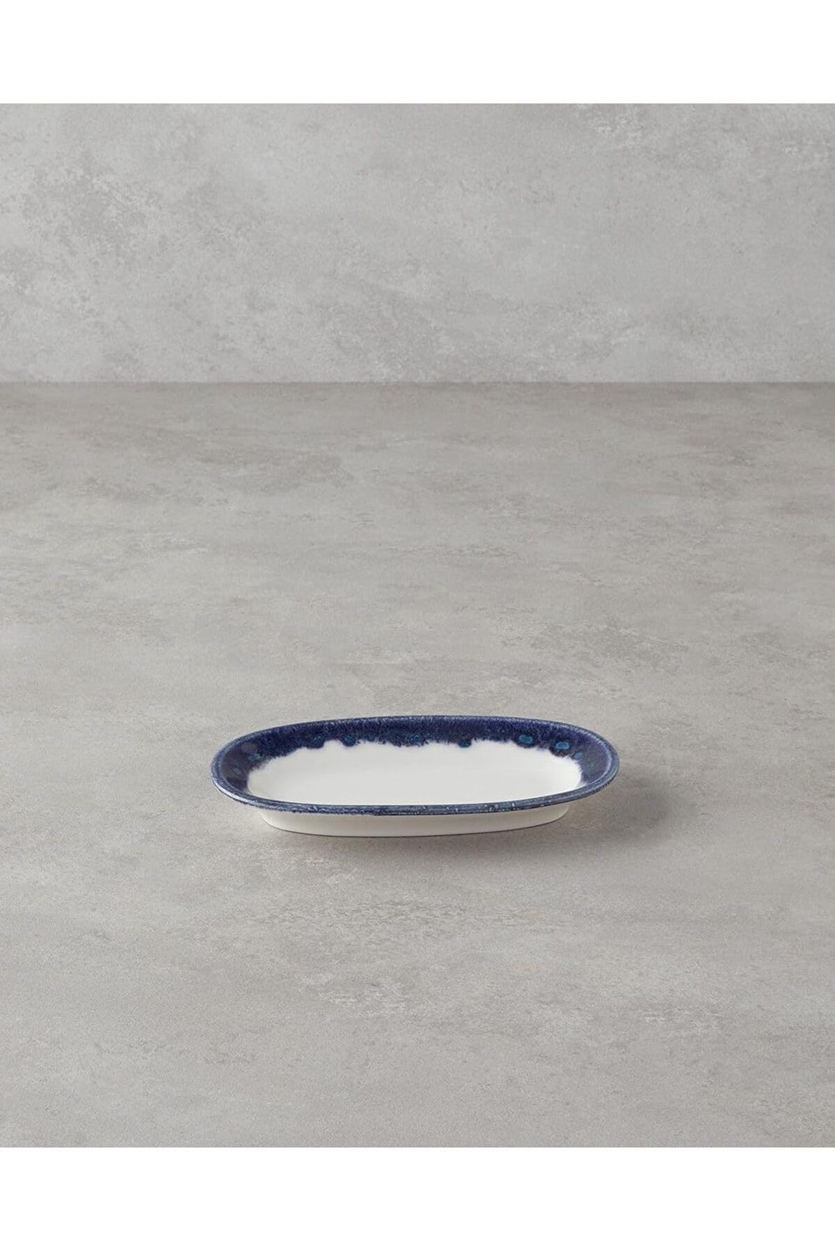 STOREMAX ELZ Home Larry Porselen Kayık Tabak 19 cm Lacivert FRNTR 1127478