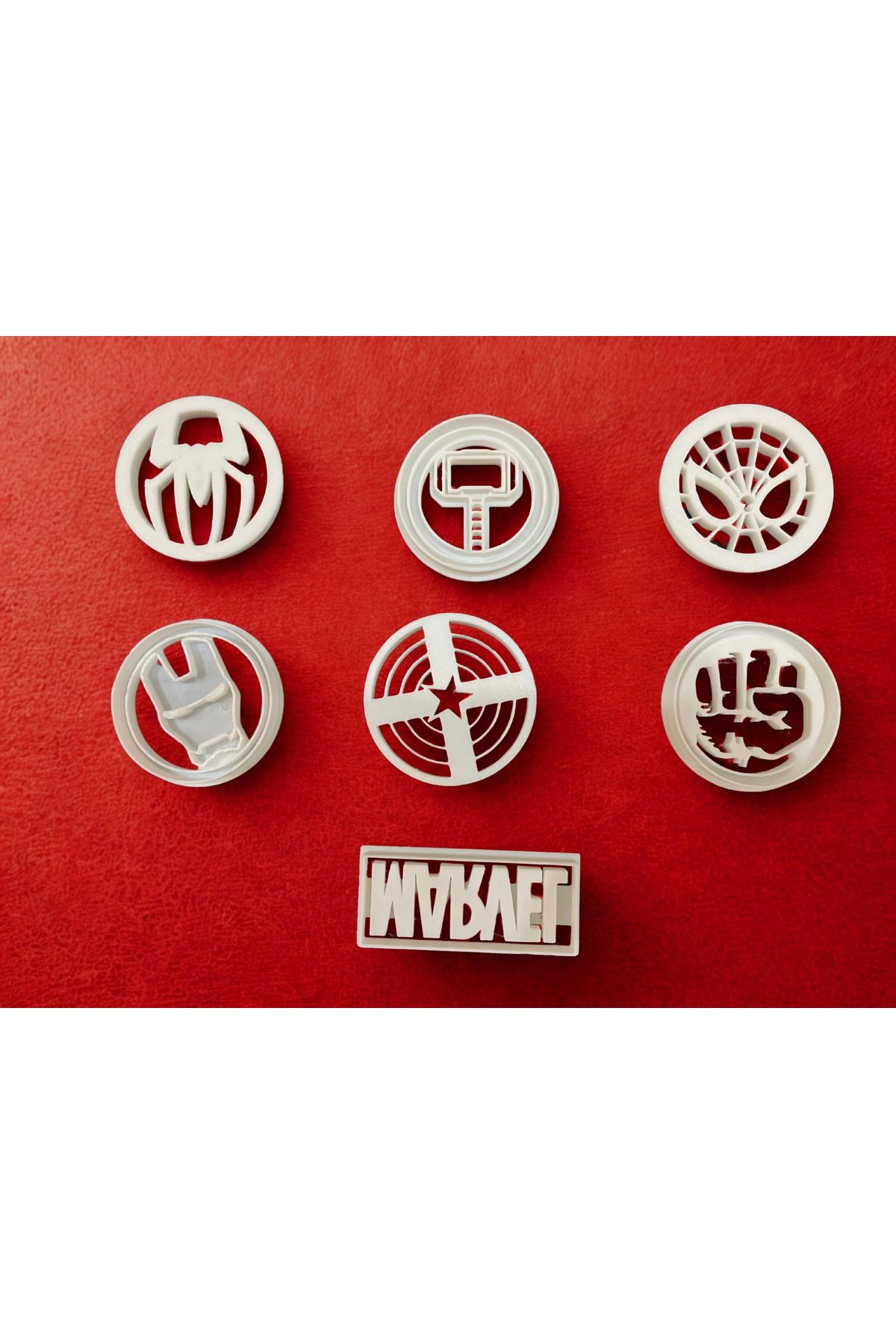 ESL Decor 6’lı Marvel Süper Kahraman Kurabiye Kalıbı | Gıda ile temesa uygun